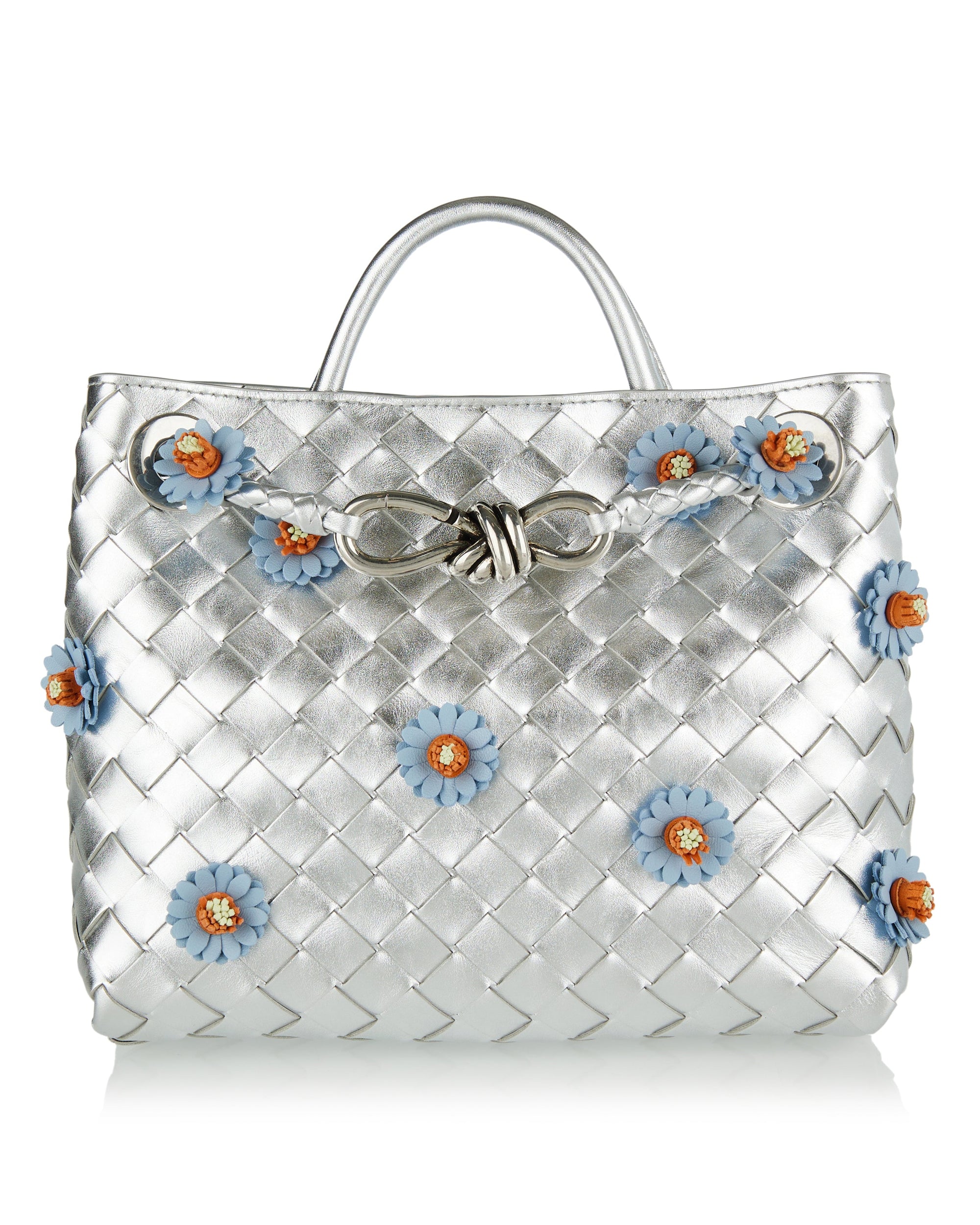 Andiamo Small Leather Bag Bottega veneta – Гарантія оригінальності – боковий вид