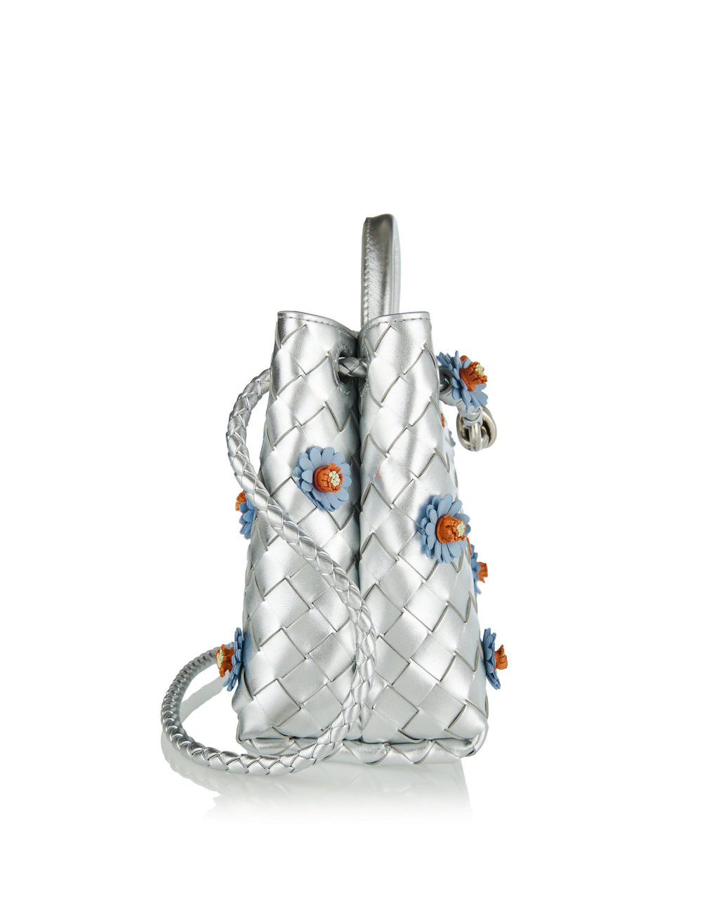Andiamo Small Leather Bag Bottega veneta – Гарантія оригінальності – вид ззаду