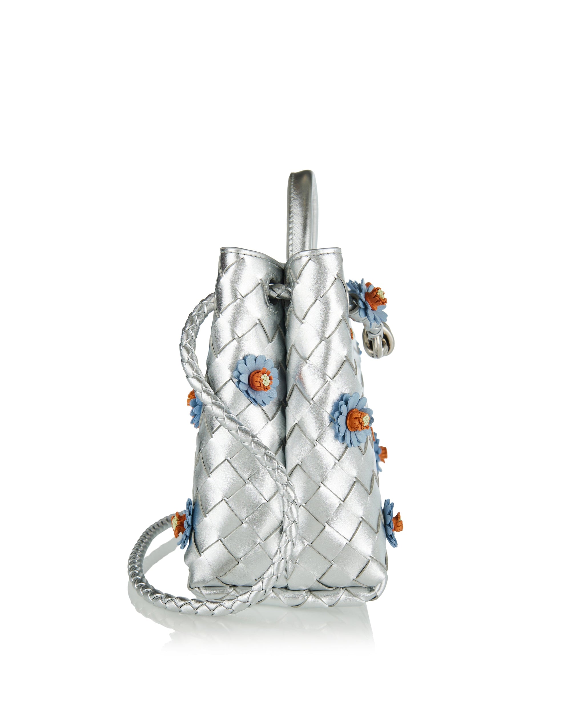 Andiamo Small Leather Bag Bottega veneta – Гарантія оригінальності – вид ззаду