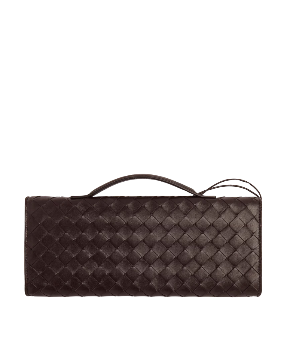 Andiamo Intrecciato Leather Clutch Bag Bottega veneta оригінал – Купити в Україні – збільшений вид