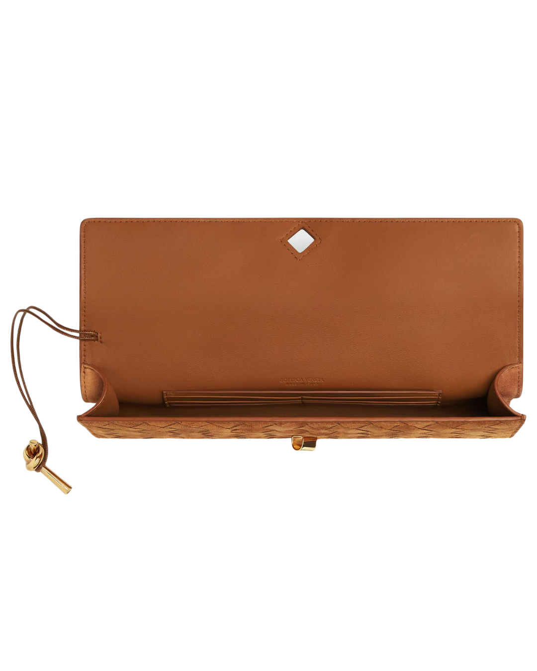 Andiamo Intrecciato Suede Leather Clutch Bag Bottega veneta – Гарантія оригінальності – збільшений вид