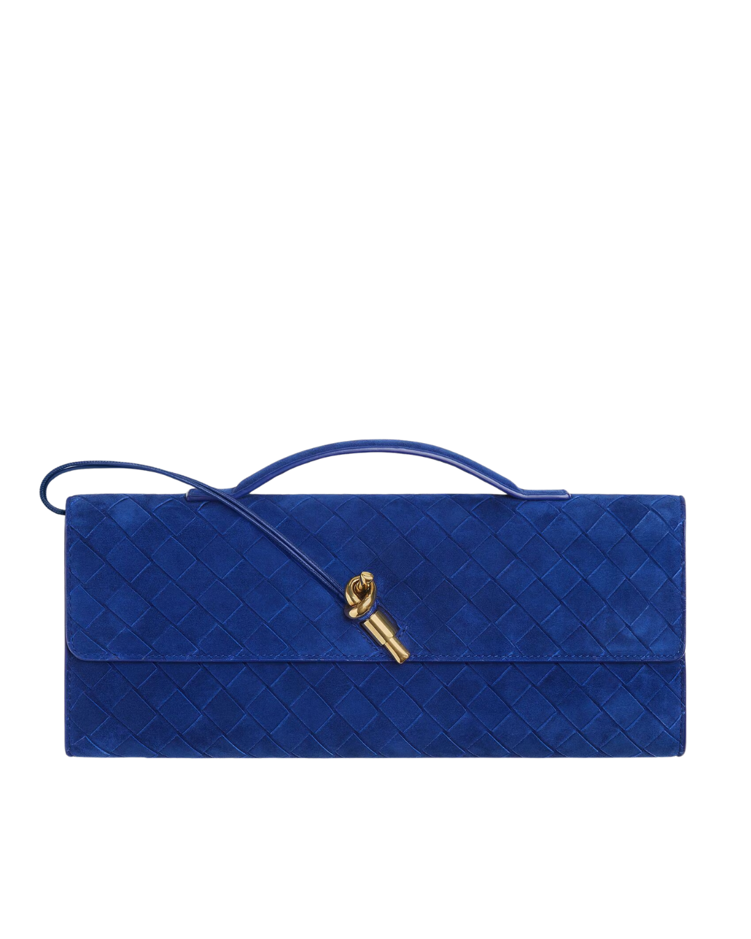 Andiamo Intrecciato Suede Leather Clutch Bag Bottega veneta – Гарантія оригінальності – боковий вид