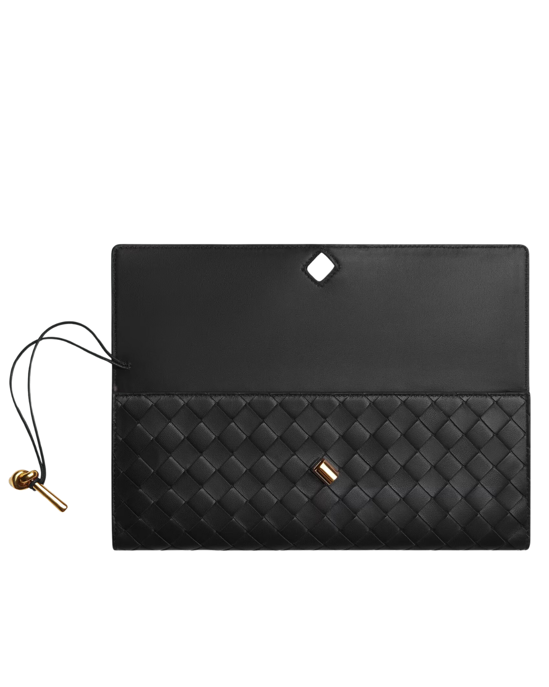 Andiamo Intrecciato Leather Clutch Bag Bottega veneta оригінал – Купити в Україні – збільшений вид