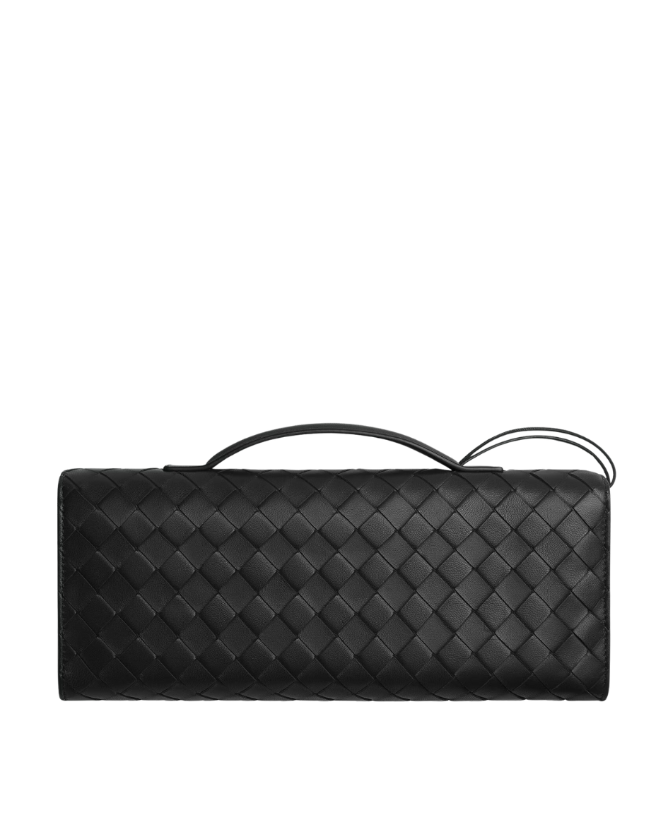 Andiamo Intrecciato Leather Clutch Bag Bottega veneta оригінал – Купити в Україні – детальний вид