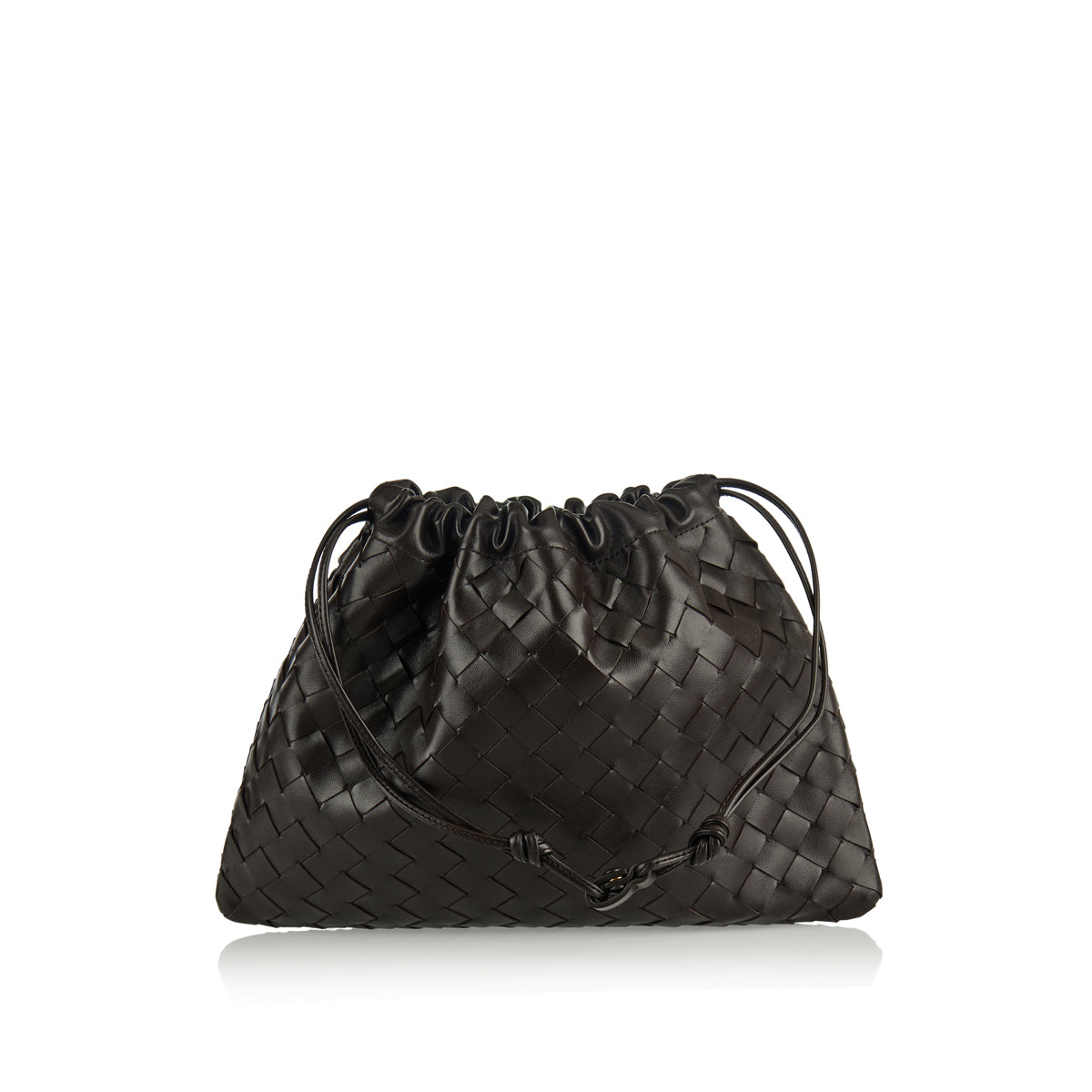 Оригінальна Dustbag Intrecciato Leather Pouch Bottega veneta – боковий вид