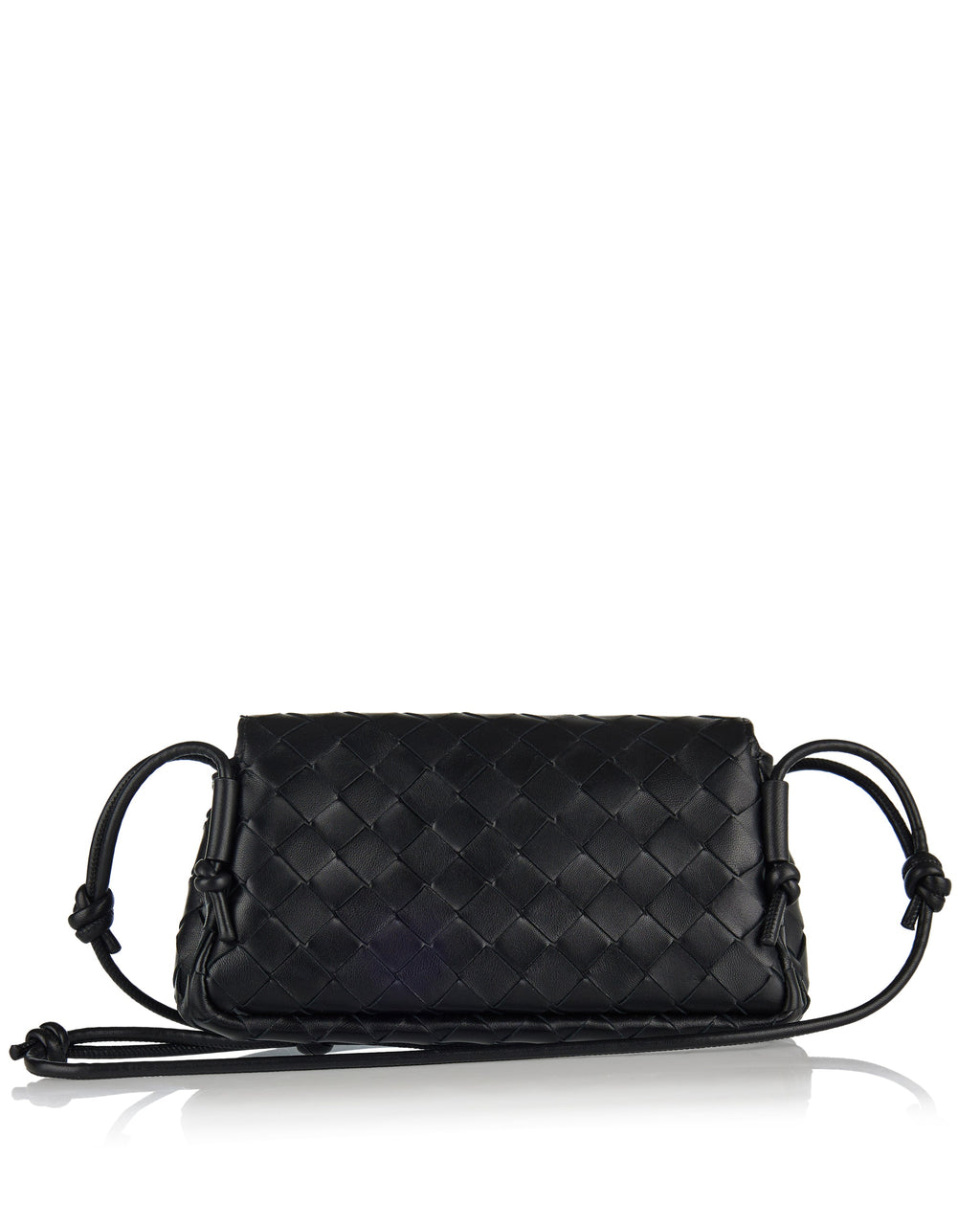 Оригінальна Notturno Leather Shoulder Bag Bottega veneta – боковий вид