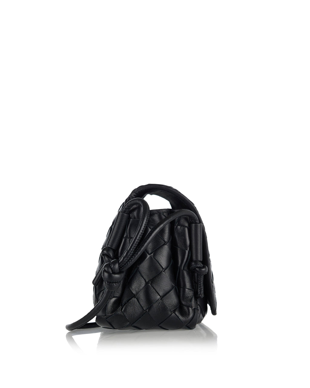Оригінальна Notturno Leather Shoulder Bag Bottega veneta – вид ззаду