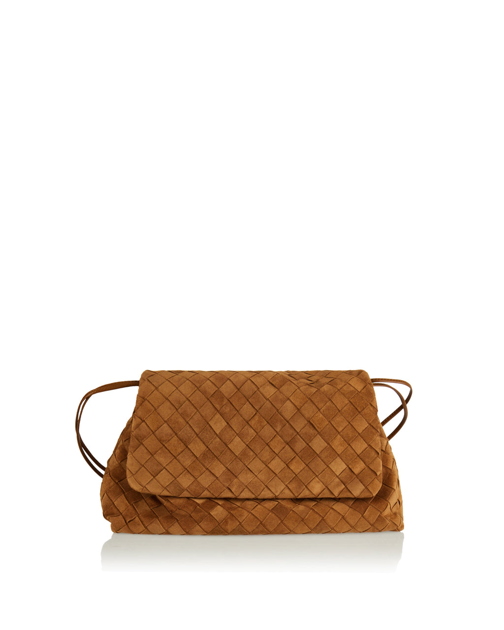 Оригінальна Giorno Intrecciato Suede Dustbag Pouch Bottega veneta – боковий вид