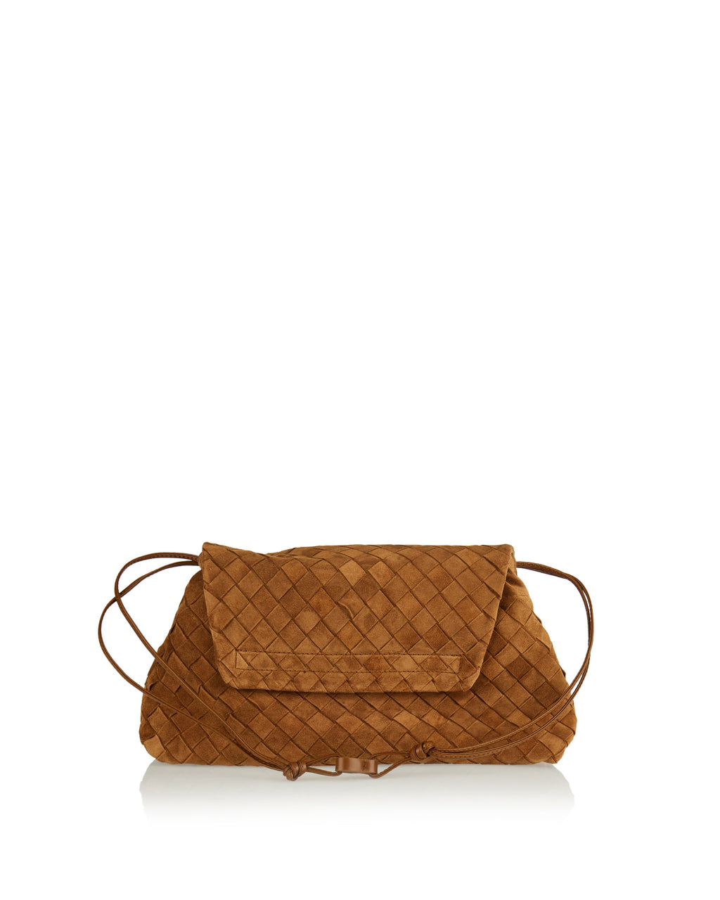 Оригінальна Giorno Intrecciato Suede Dustbag Pouch Bottega veneta – вид ззаду