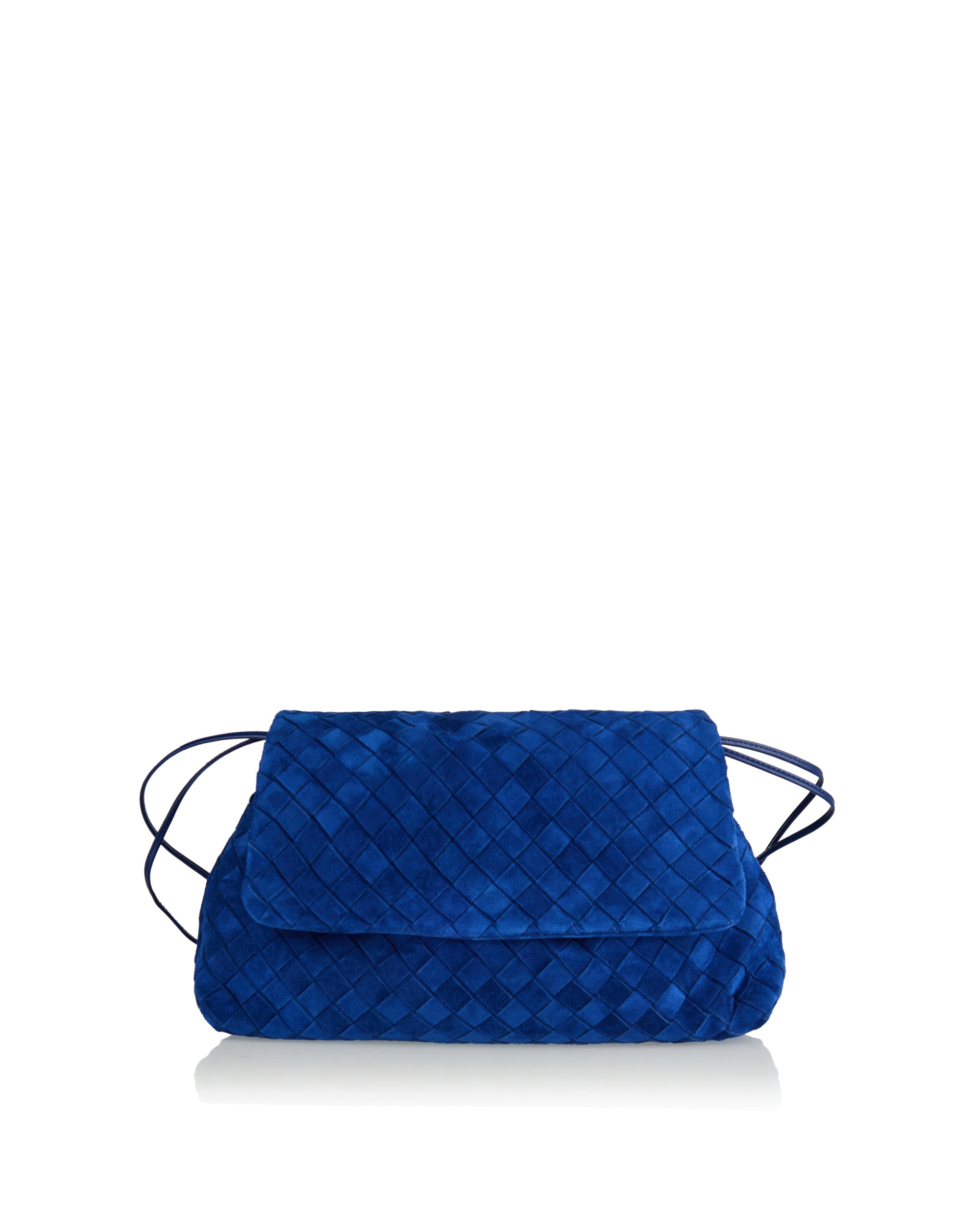 Оригінальна Giorno Intrecciato Suede Dustbag Pouch Bottega veneta – боковий вид