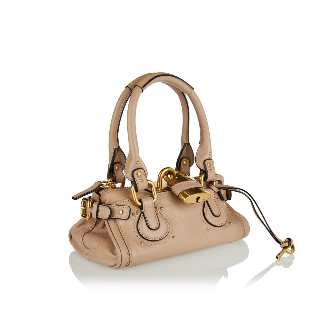 Paddington Small Leather Shoulder Bag Chloe оригінал – Купити в Україні – вид ззаду