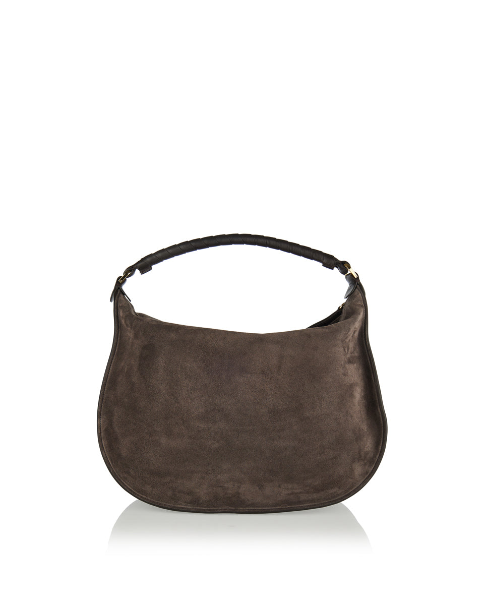 Marcie Suede Shoulder Bag Chloe – Гарантія оригінальності – детальний вид