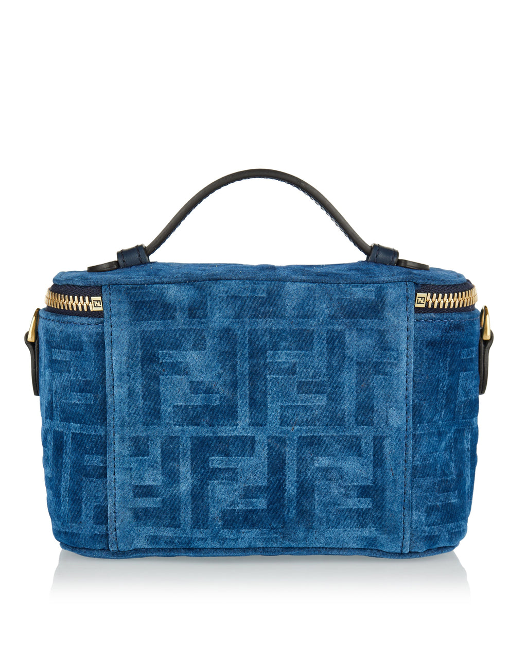 Ff Denim Flocked Mini Vanity Bag Fendi – Гарантія оригінальності – детальний вид