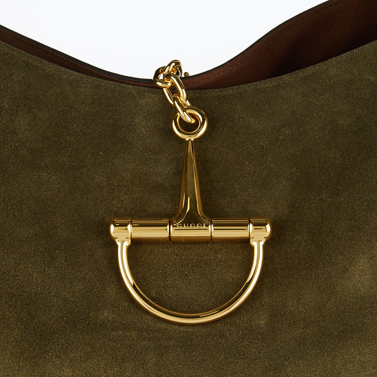 Softbit Maxi Suede Shoulder Bag Gucci оригінал – Купити в Україні – збільшений вид