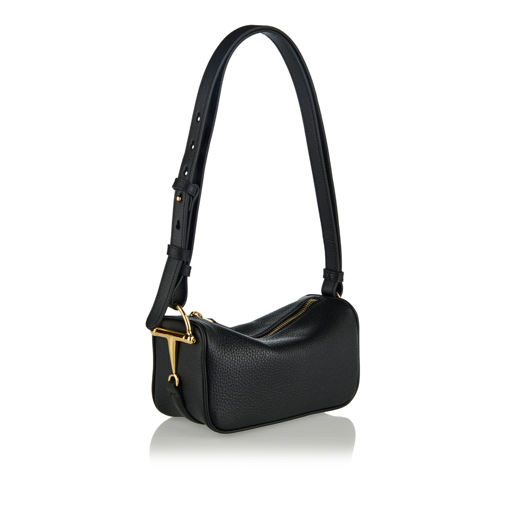 Оригінальна Mini Horsebit Leather Shoulder Bag Gucci – вид ззаду