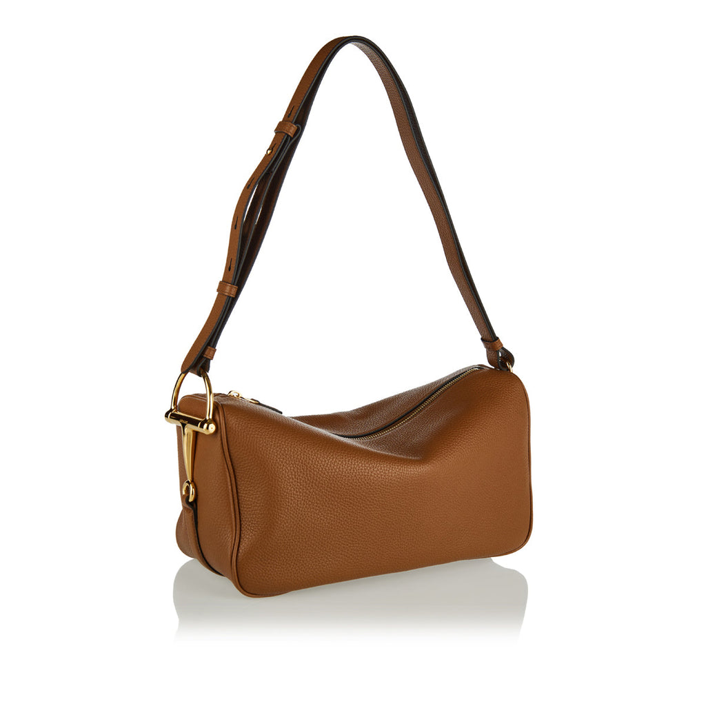Medium Horsebit Leather Shoulder Bag Gucci оригінал – Купити в Україні – вид ззаду
