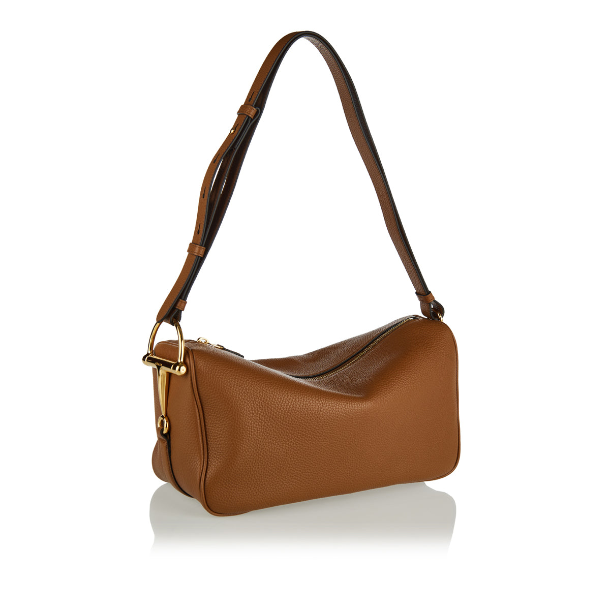 Medium Horsebit Leather Shoulder Bag Gucci оригінал – Купити в Україні – вид ззаду
