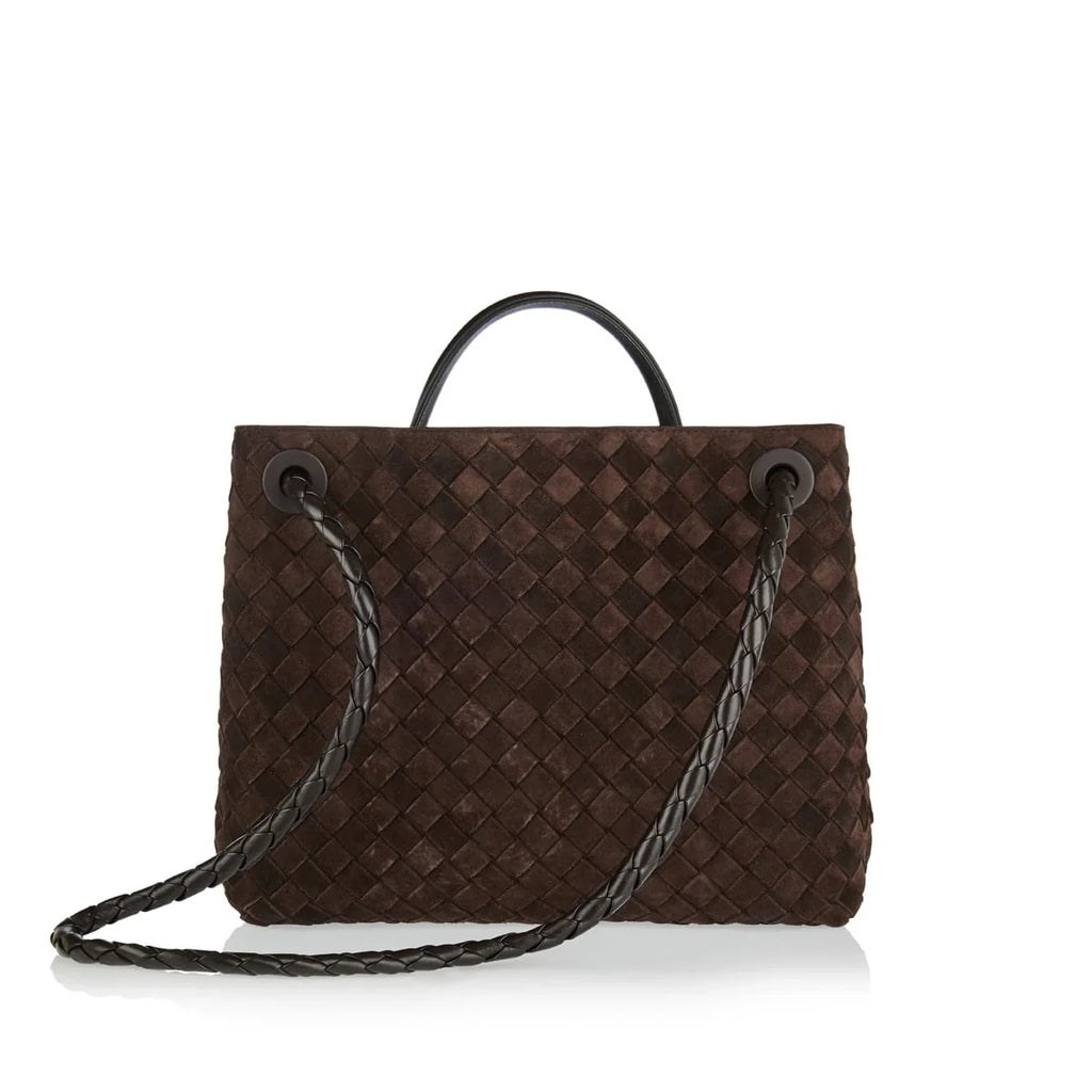 Оригінальна Andiamo Intrecciato Leather Tote Bag Bottega veneta – детальний вид
