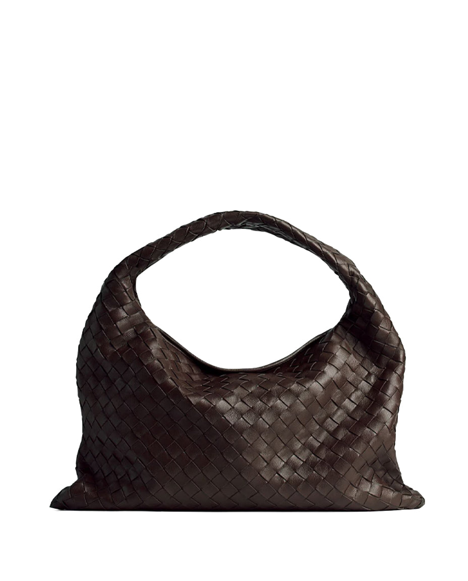 Оригінальна Hop Leather Shoulder Bag Bottega veneta – боковий вид
