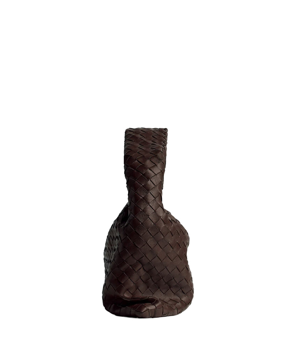 Оригінальна Hop Leather Shoulder Bag Bottega veneta – вид ззаду