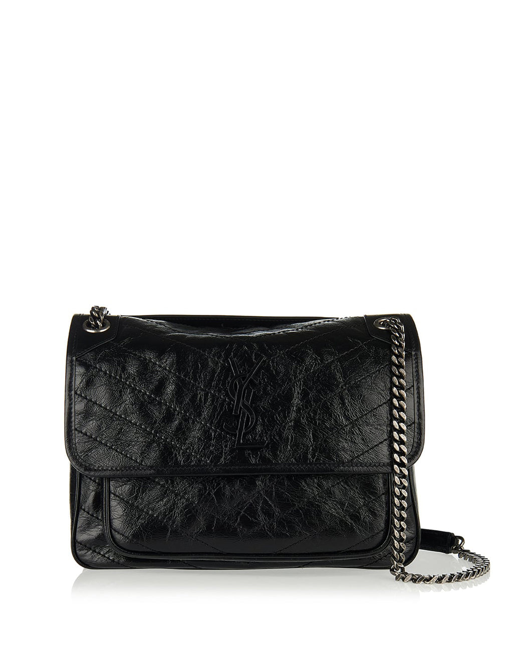 Niki Medium Vintage Leather Shoulder Bag Saint laurent – Гарантія оригінальності – боковий вид