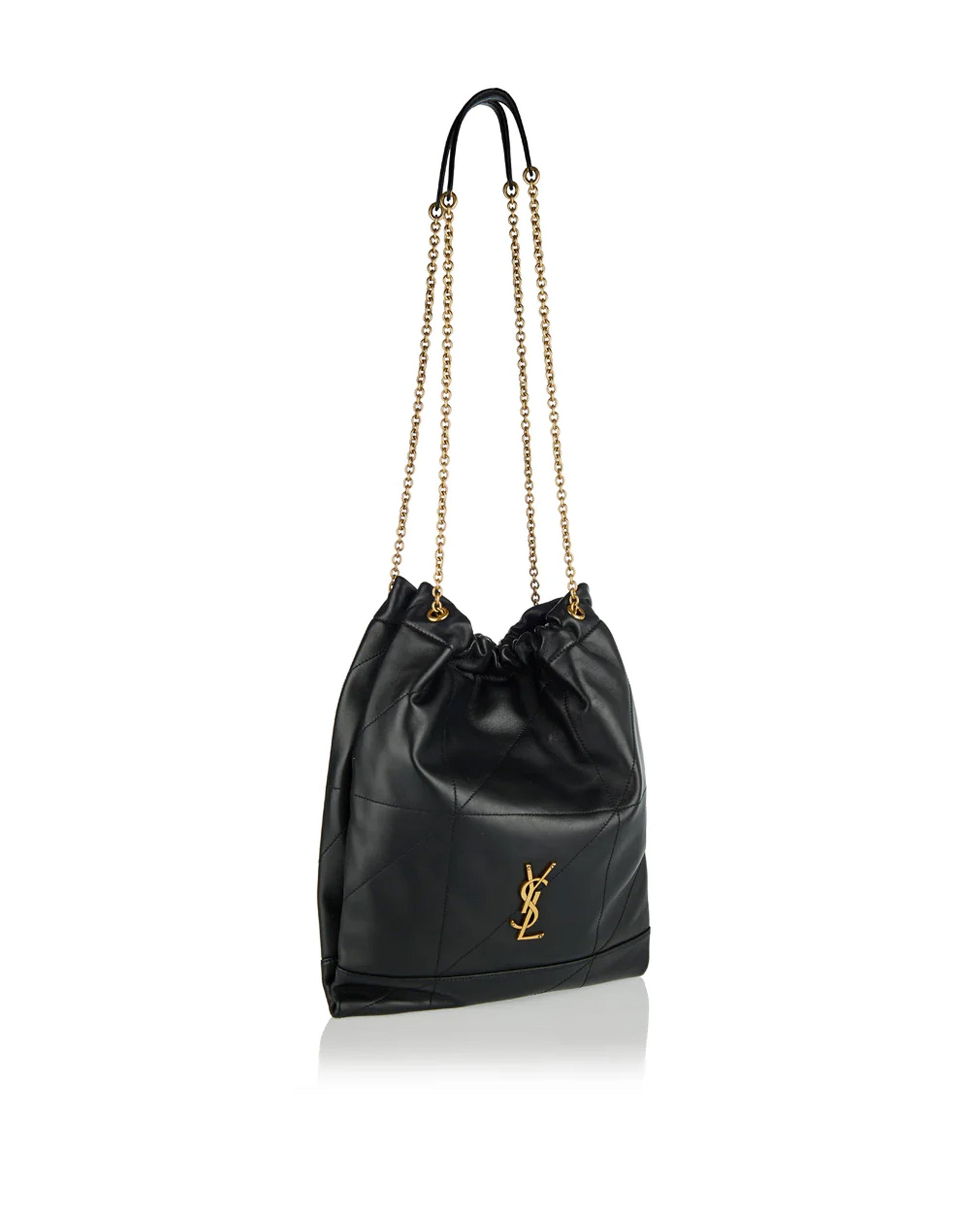 Jamie Quilted Leather Shoulder Bag Saint laurent – Гарантія оригінальності – вид ззаду