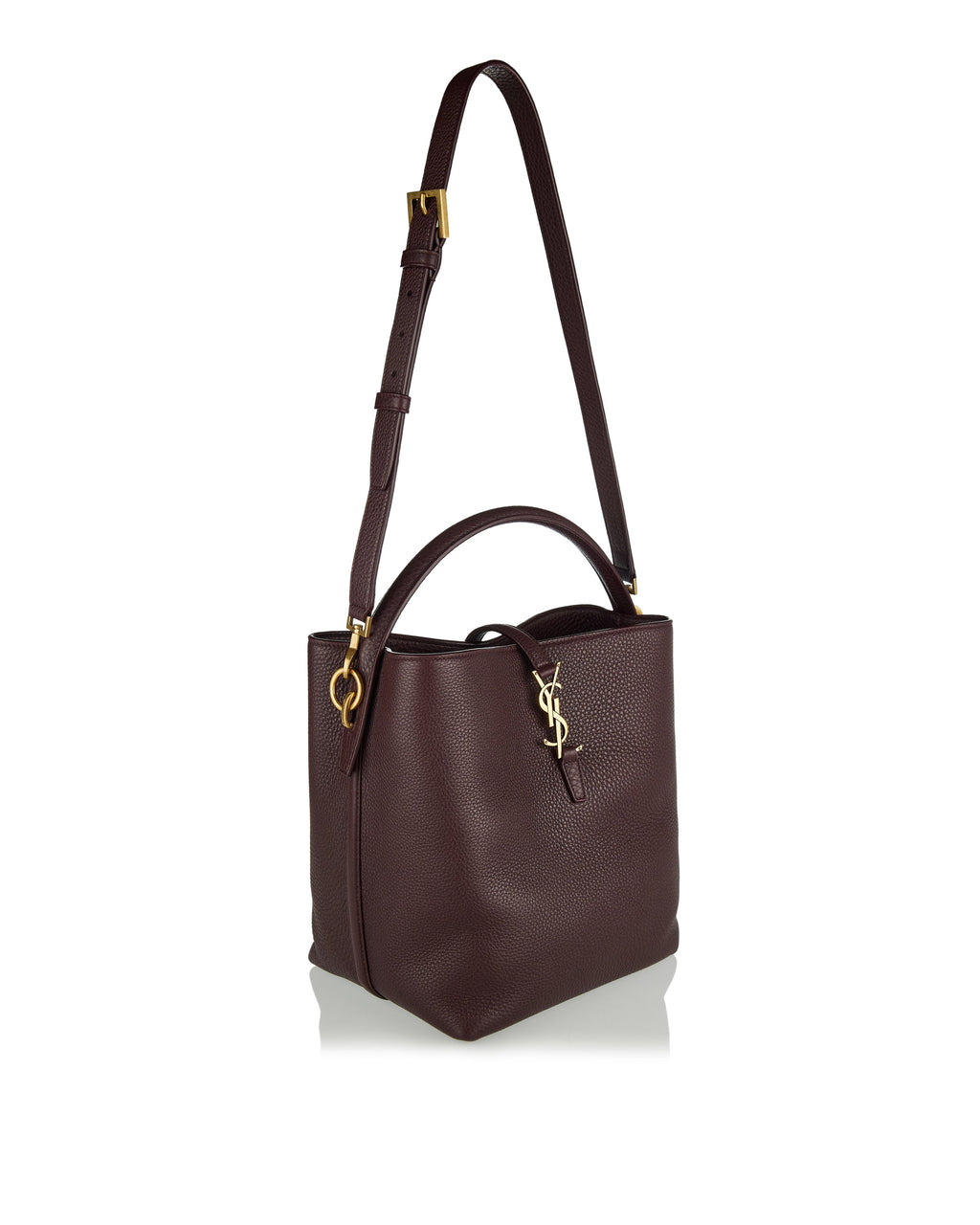 Оригінальна Le 37 Mini Leather Bucket Bag Saint laurent – вид ззаду