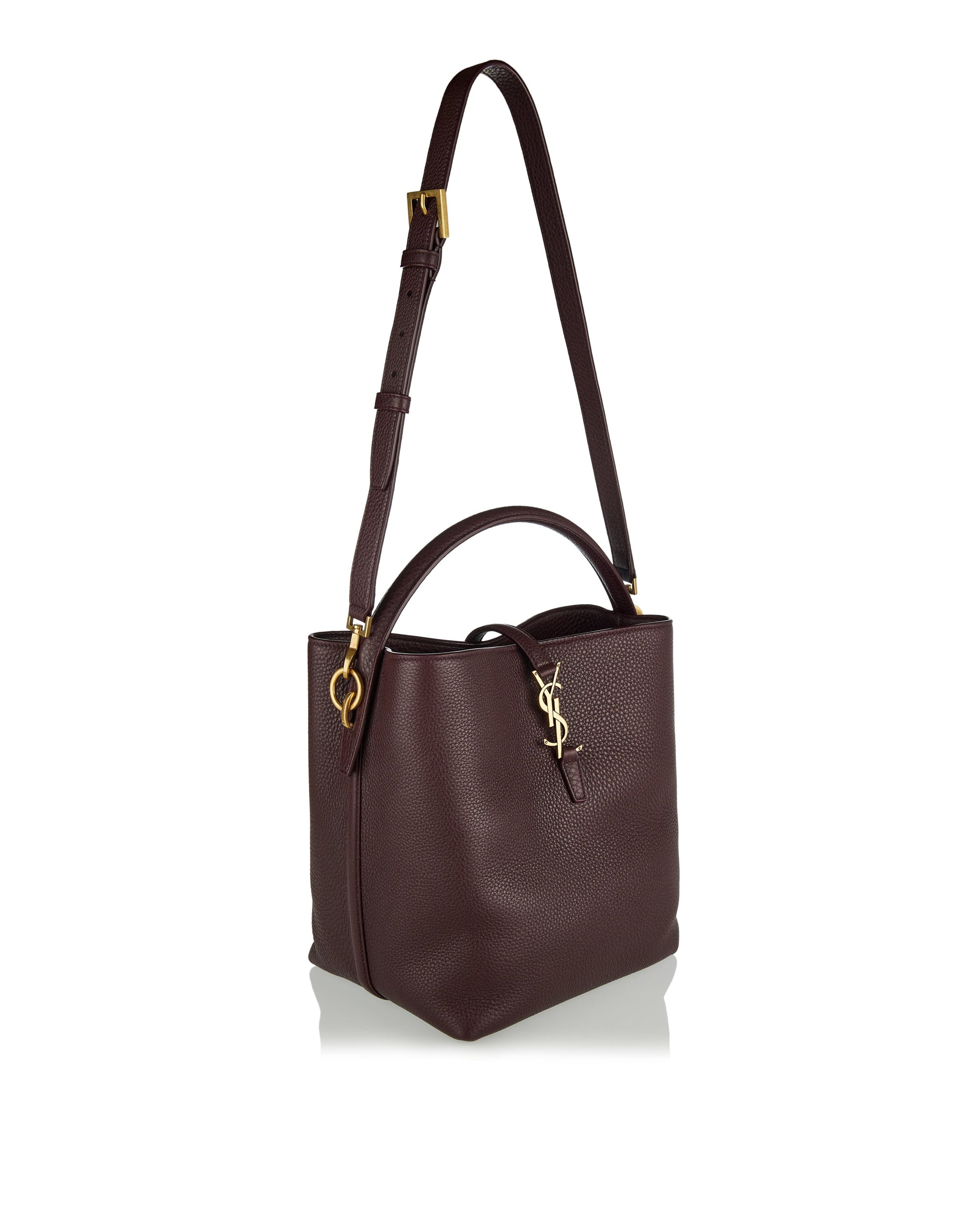 Оригінальна Le 37 Mini Leather Bucket Bag Saint laurent – вид ззаду