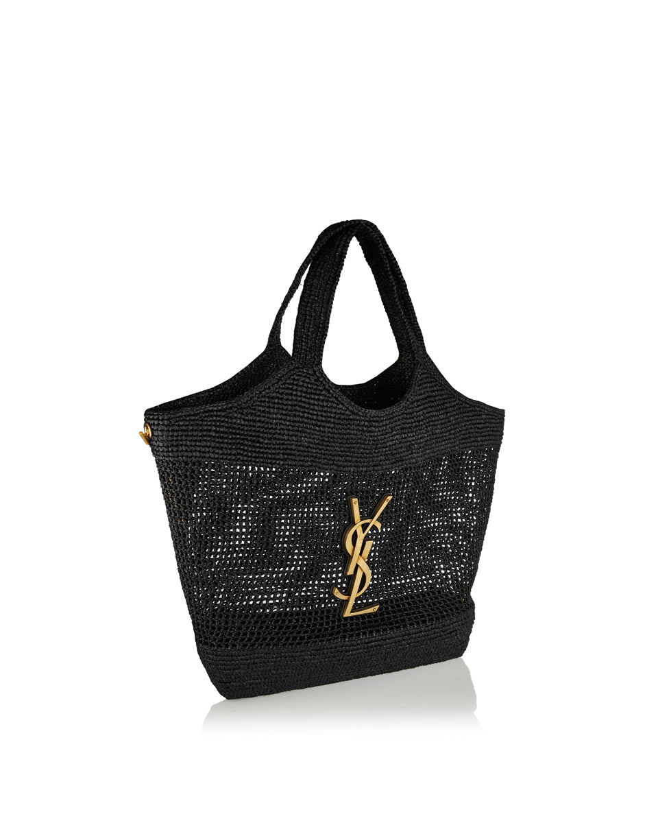 Icare Raffia Tote Bag Saint laurent – Гарантія оригінальності – вид ззаду