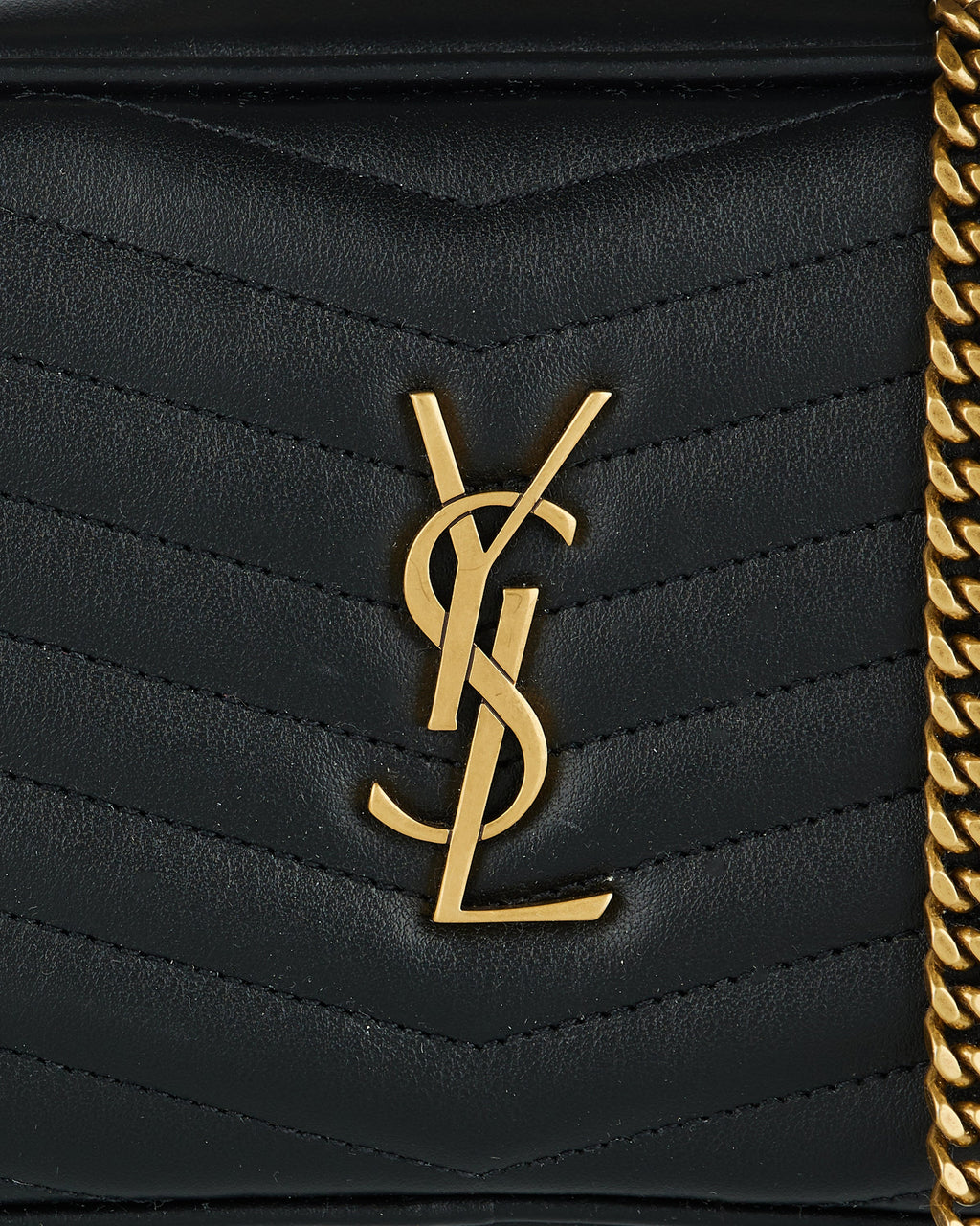 Mini Lou Quilted Leather Bag Saint laurent – Гарантія оригінальності – збільшений вид