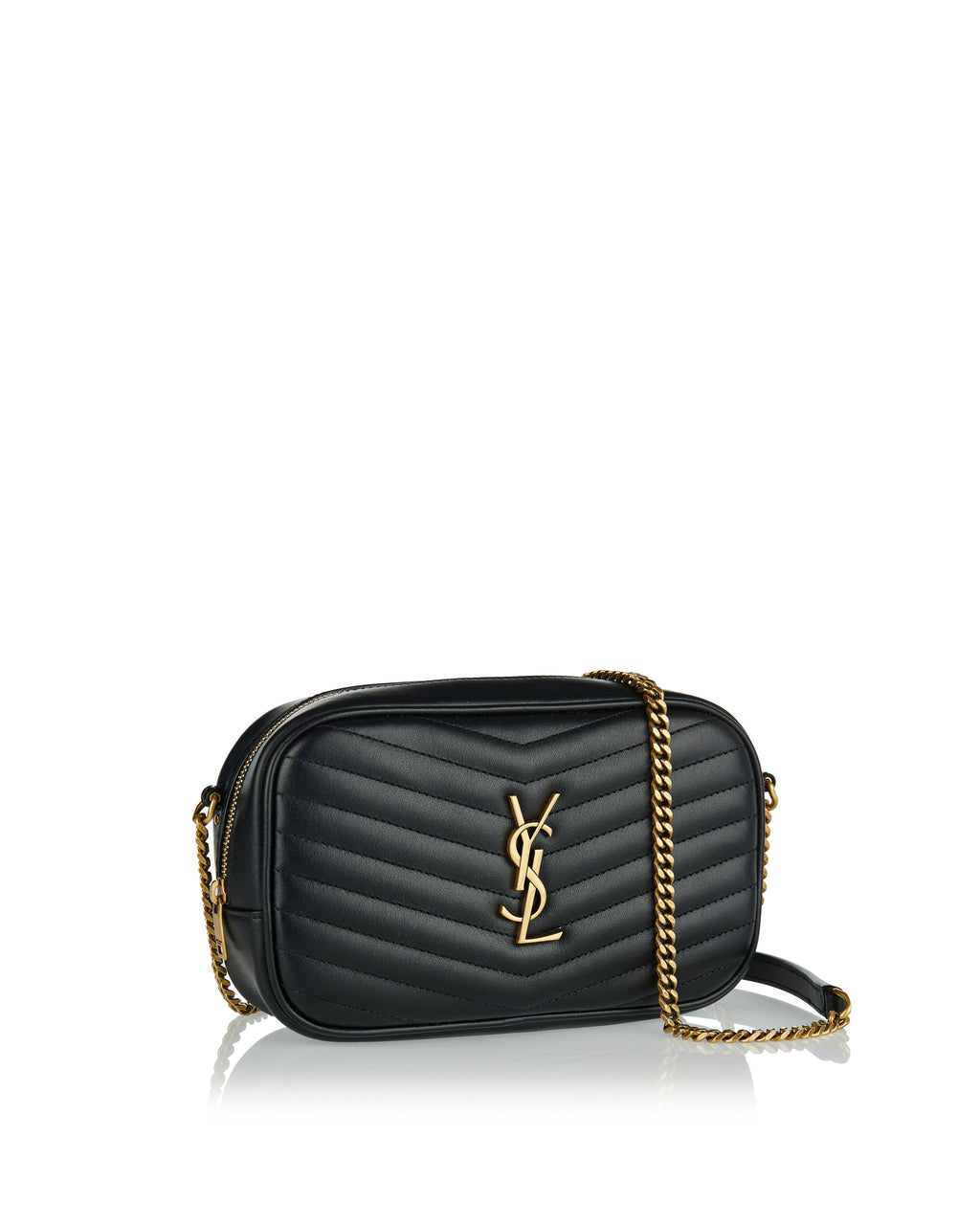 Mini Lou Quilted Leather Bag Saint laurent – Гарантія оригінальності – вид ззаду