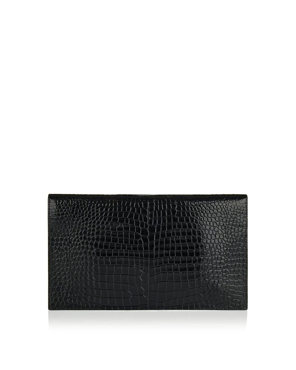 Uptown Crocodile Embossed Leather Pouch Saint laurent – Гарантія оригінальності – детальний вид