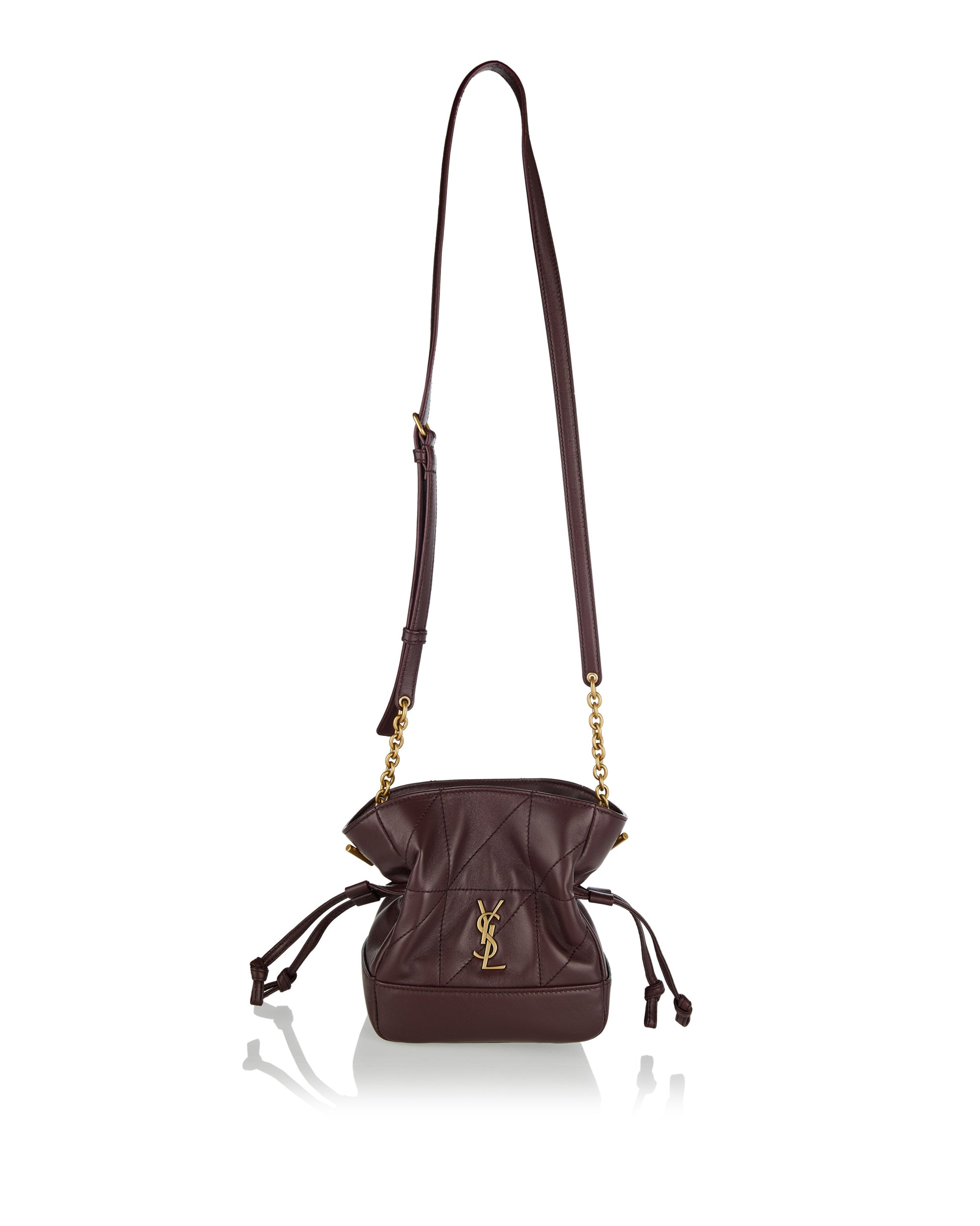 Jamie Mini Quilted Leather Shoulder Pouch Saint laurent оригінал – Купити в Україні – боковий вид