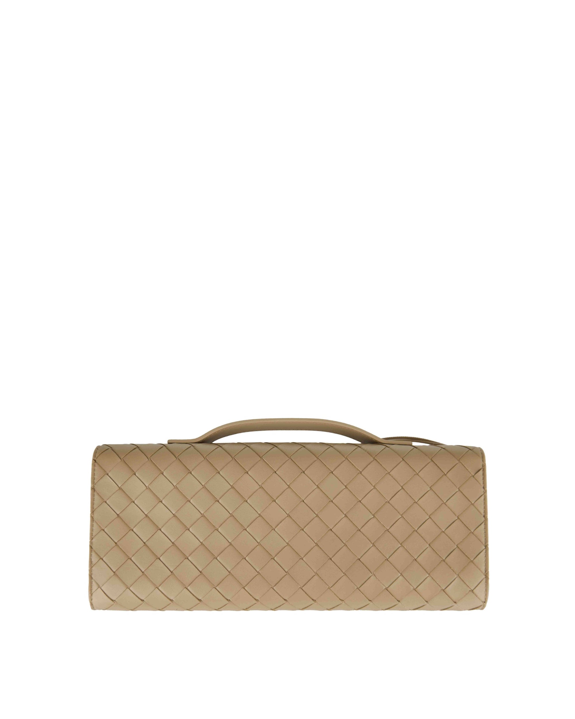 Andiamo Leather Clutch Bottega veneta – Гарантія оригінальності – вид ззаду
