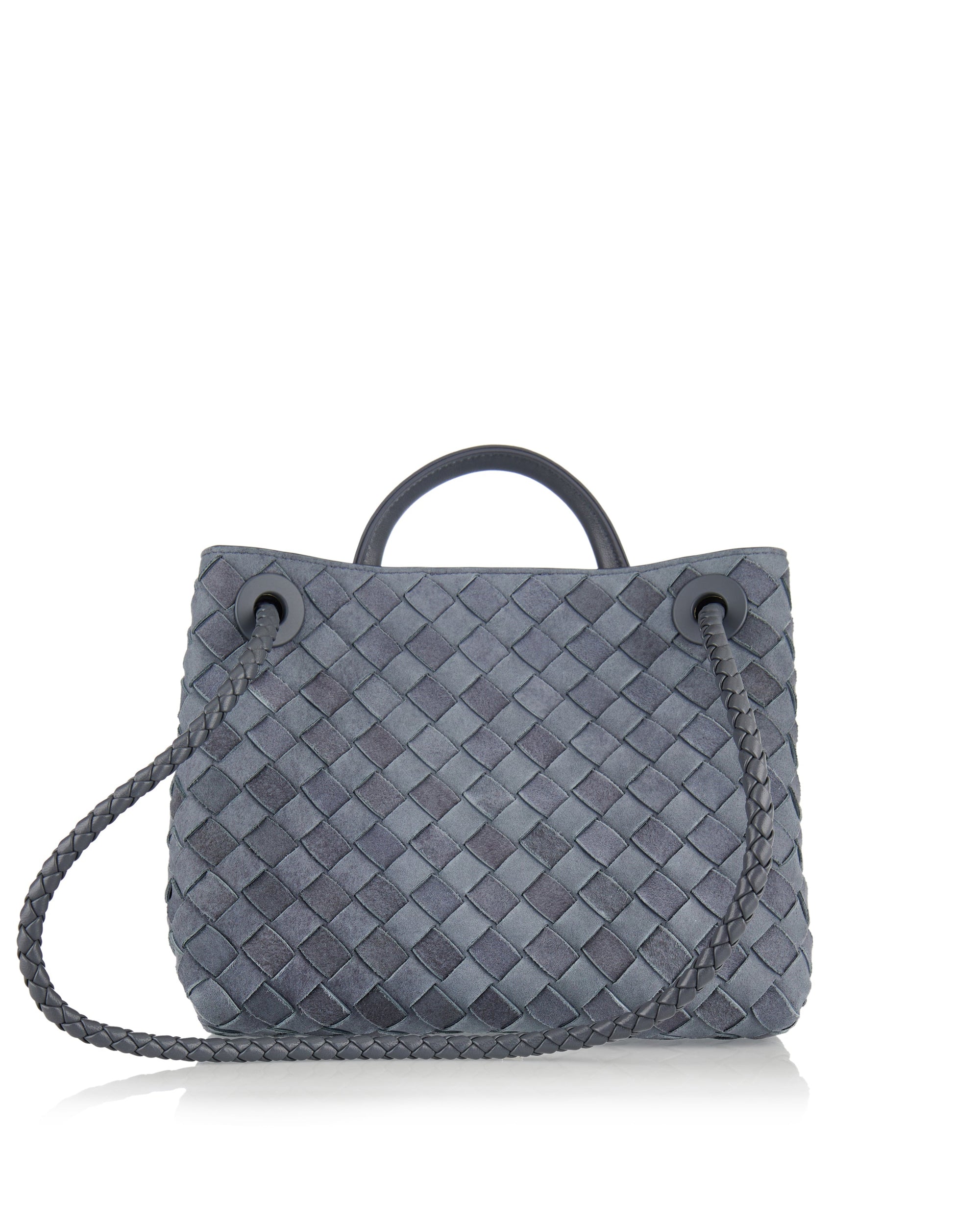 Andiamo Small Intrecciato Suede Tote Bag Bottega veneta оригінал – Купити в Україні – детальний вид