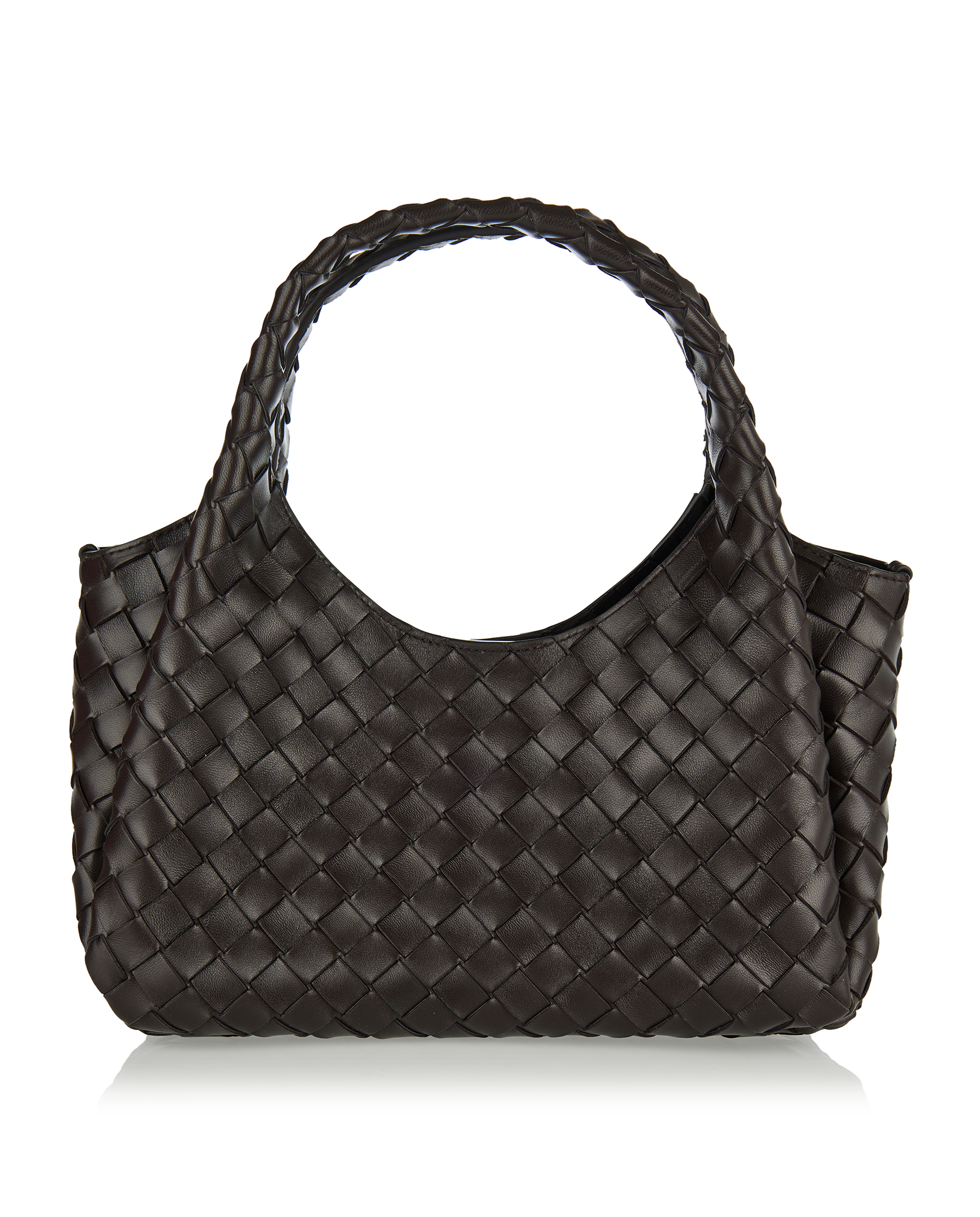 Small Campana Shoulder Bag Bottega veneta – Гарантія оригінальності – боковий вид