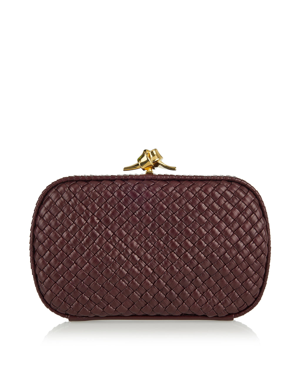 Оригінальна Soft Knot Leather Clutch Bottega veneta – боковий вид