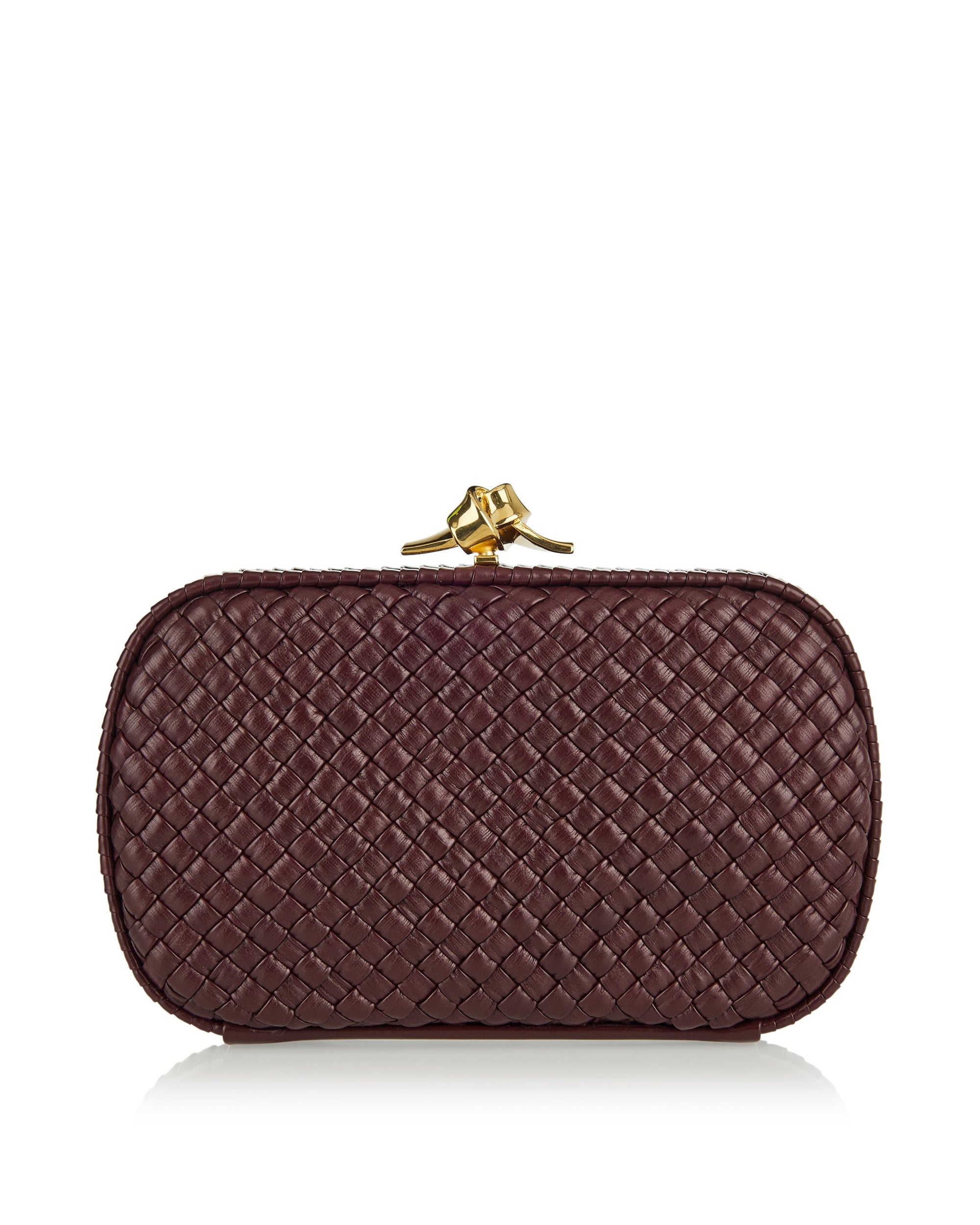 Оригінальна Soft Knot Leather Clutch Bottega veneta – боковий вид
