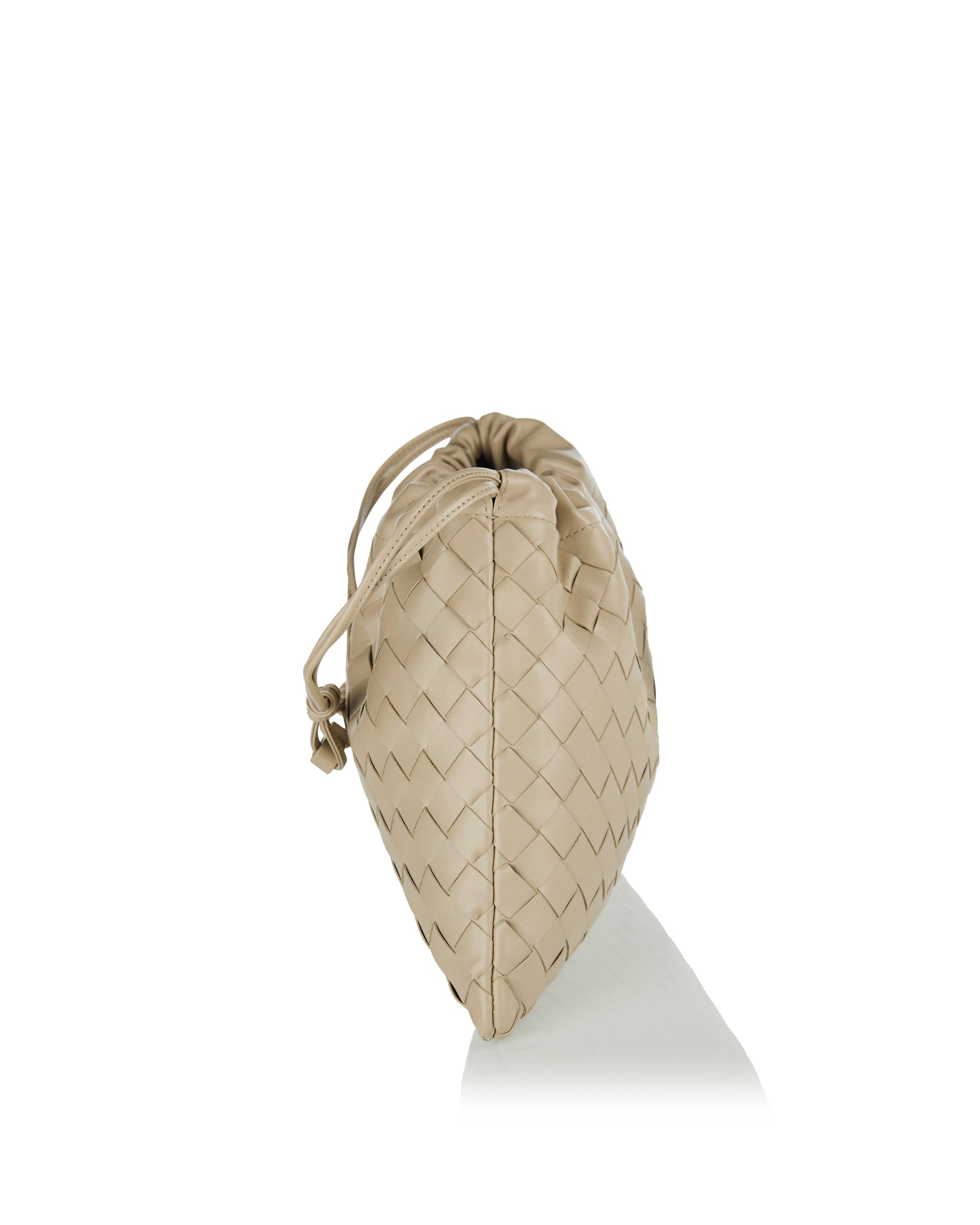 Оригінальна Dustbag Intrecciato Leather Pouch Bottega veneta – вид ззаду