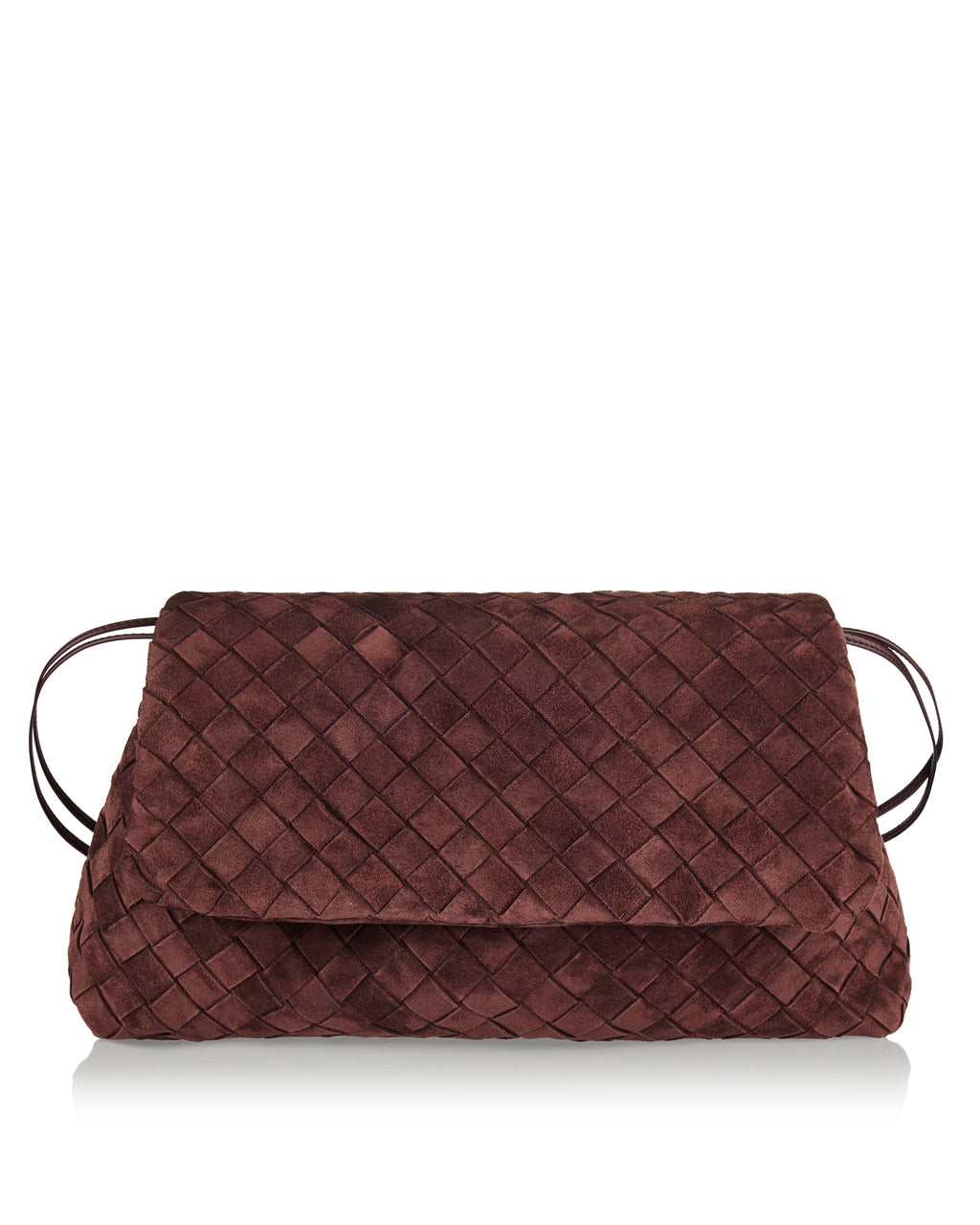 Giorno Intrecciato Suede Pouch Bottega veneta оригінал – Купити в Україні – боковий вид