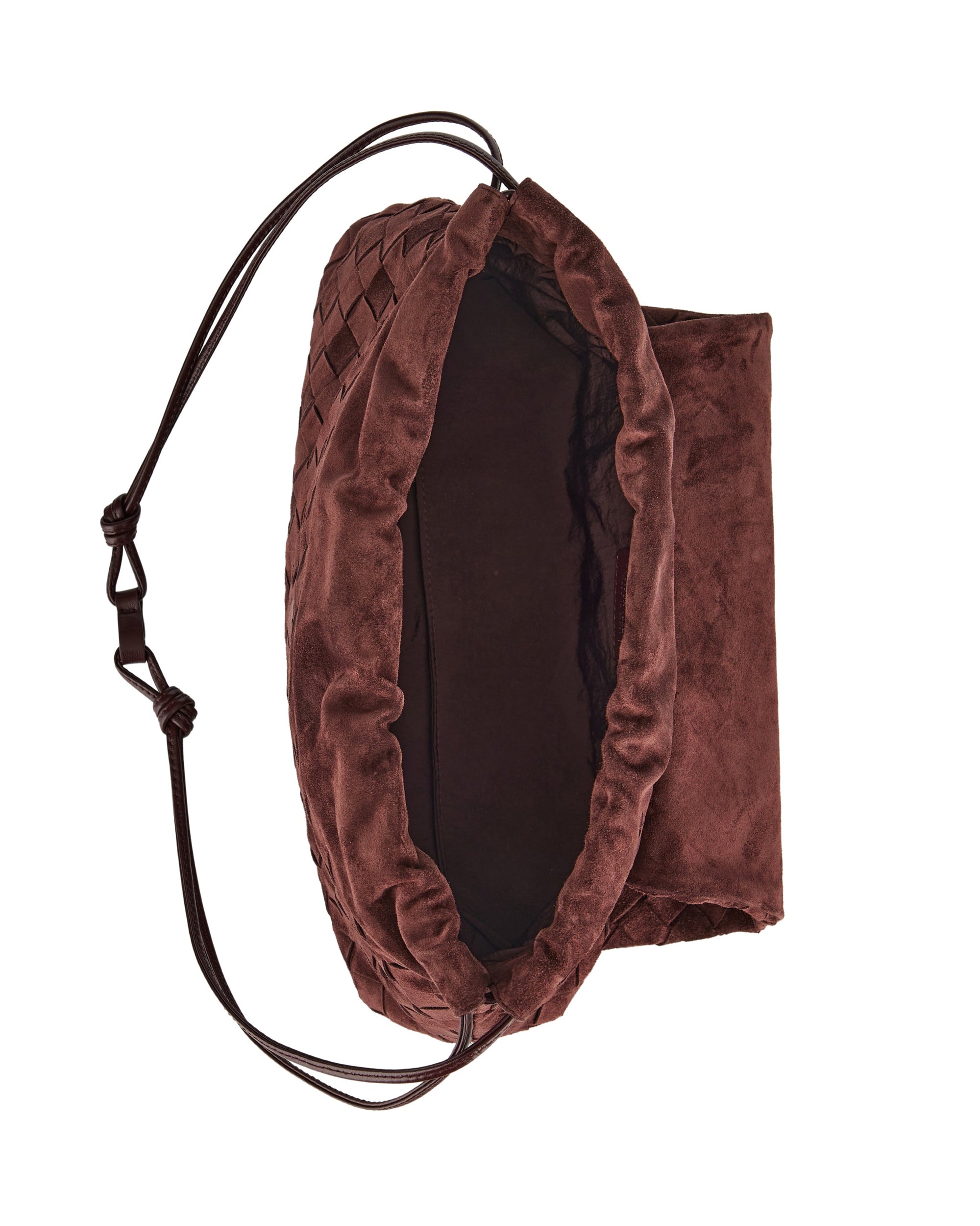 Giorno Intrecciato Suede Pouch Bottega veneta оригінал – Купити в Україні – збільшений вид