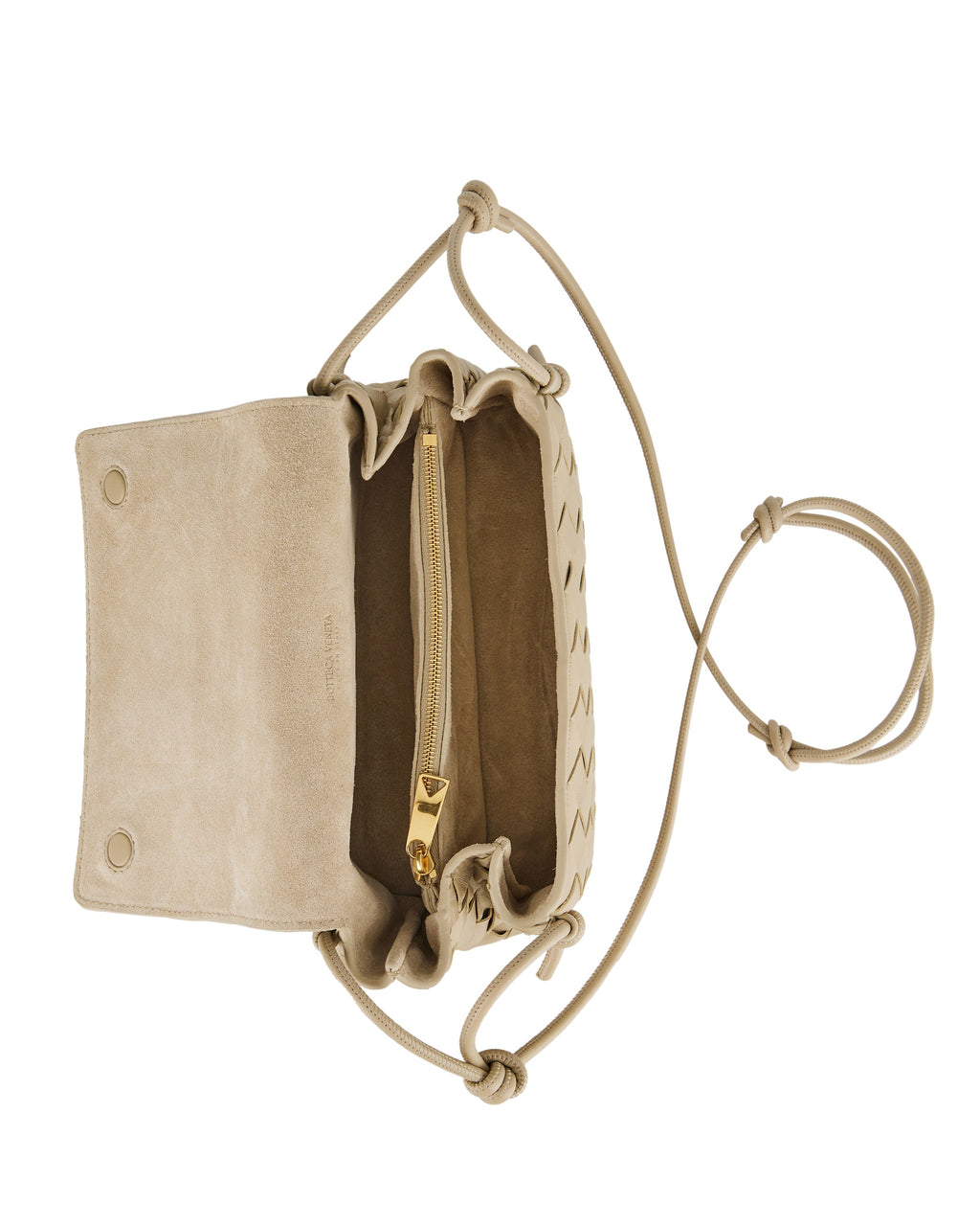 Оригінальна Notturno Leather Shoulder Bag Bottega veneta – вид ззаду