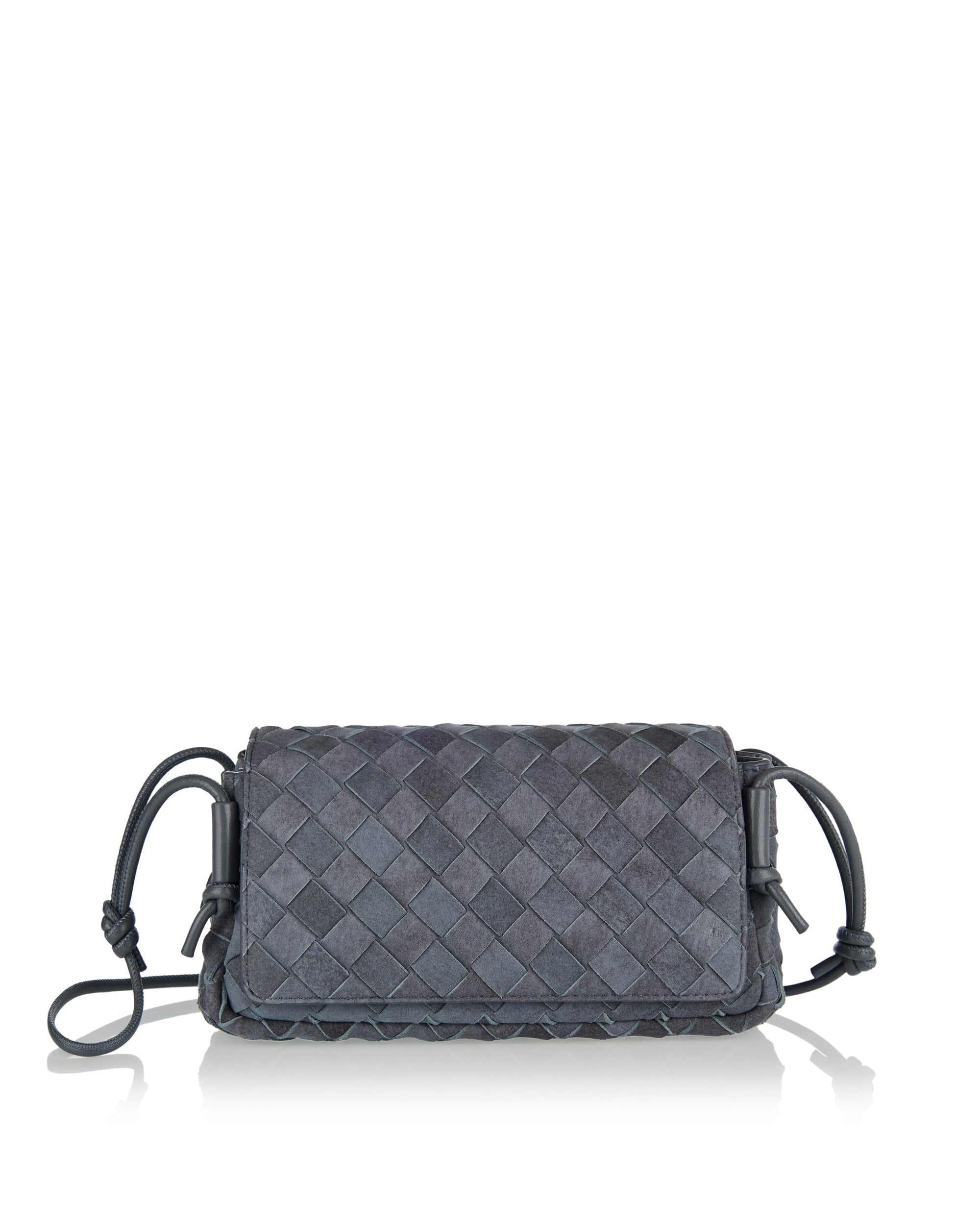 Оригінальна Notturno Intrecciato Suede Bag Bottega veneta – боковий вид