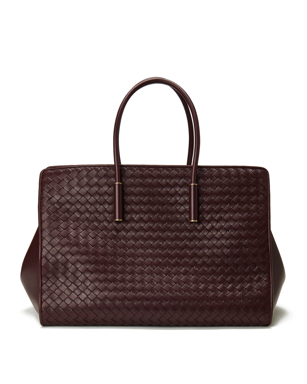 Оригінальна Barbara Medium Leather Tote Bottega veneta – боковий вид