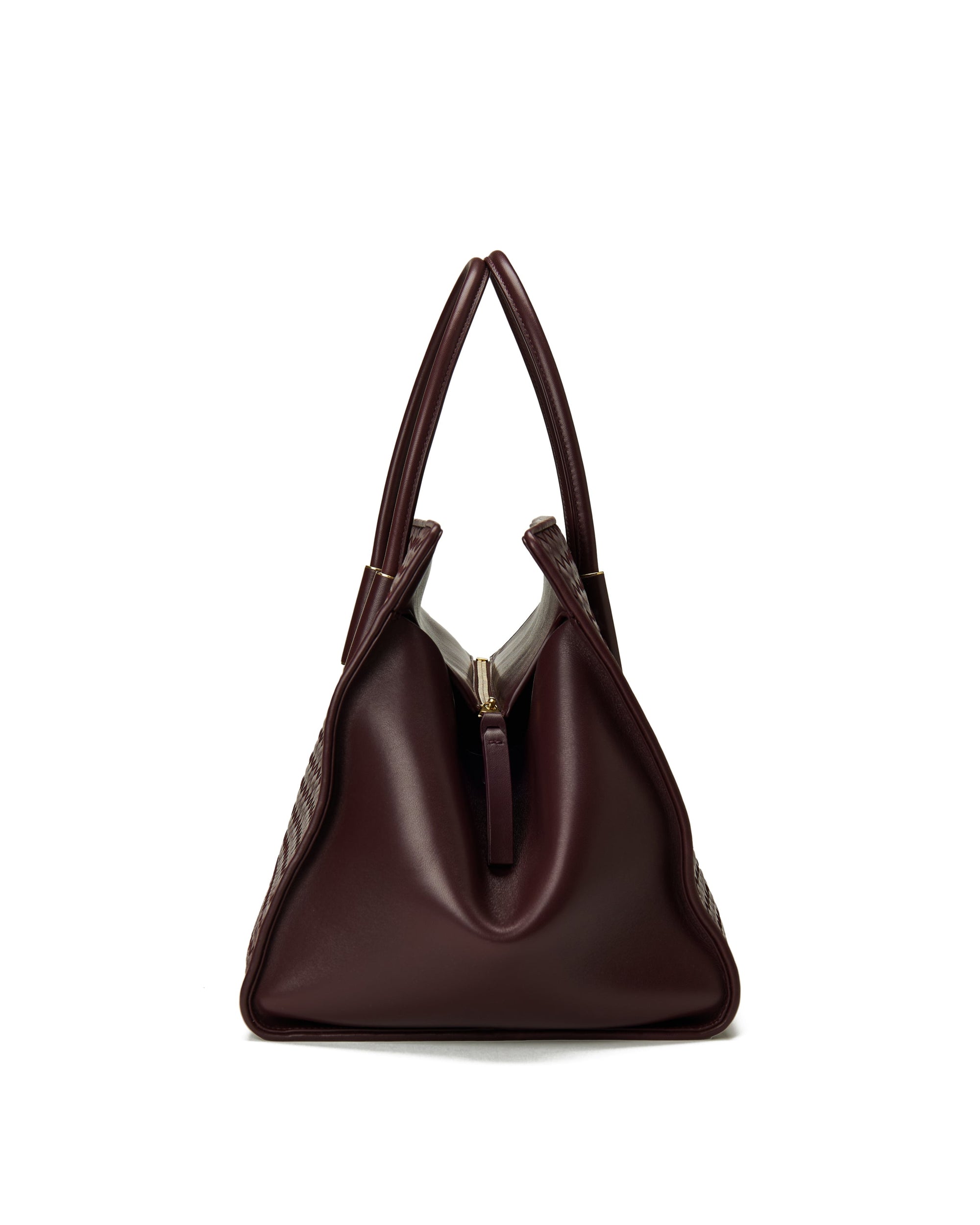 Оригінальна Barbara Medium Leather Tote Bottega veneta – вид ззаду