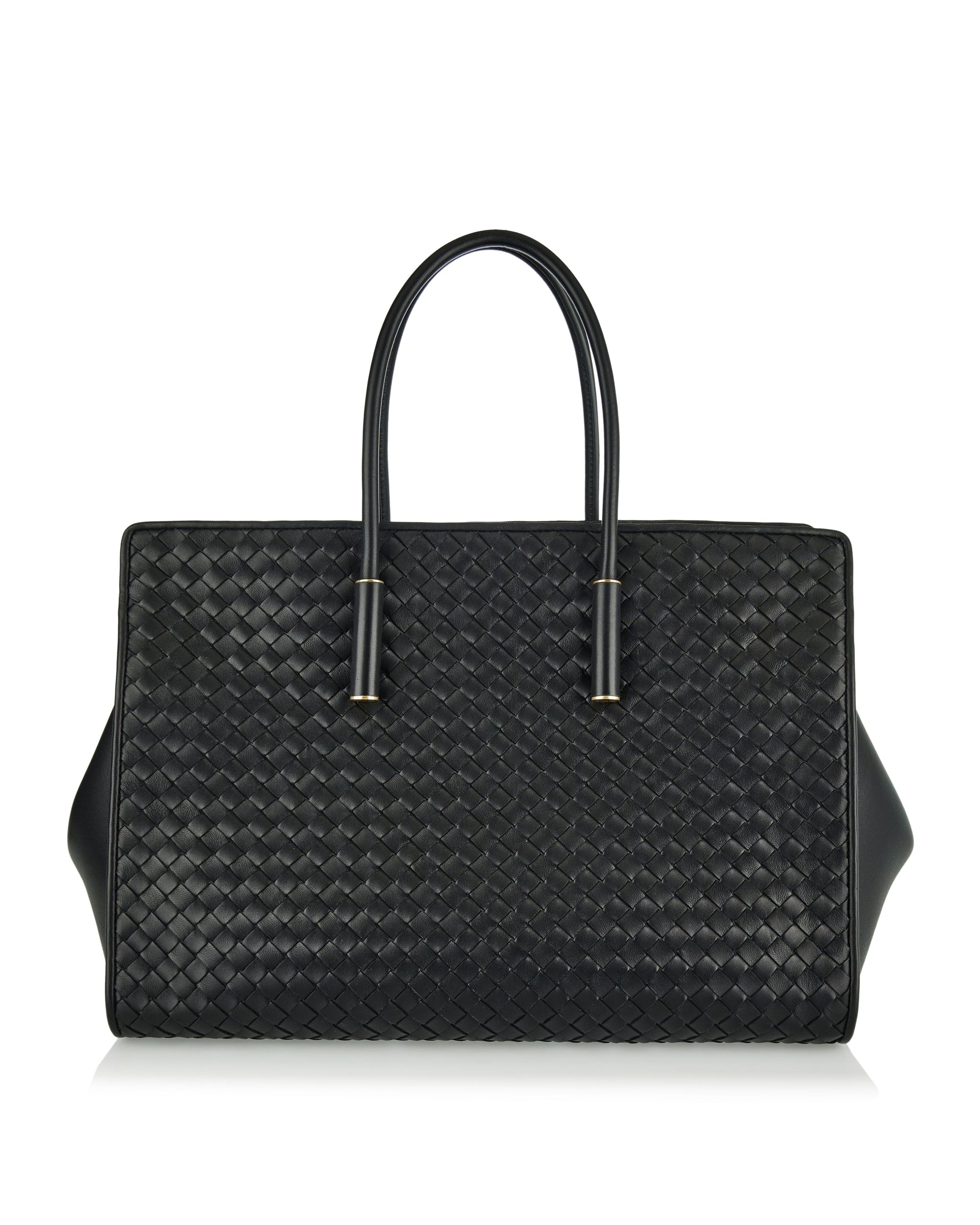 Barbara Leather Tote Bottega veneta – Гарантія оригінальності – боковий вид