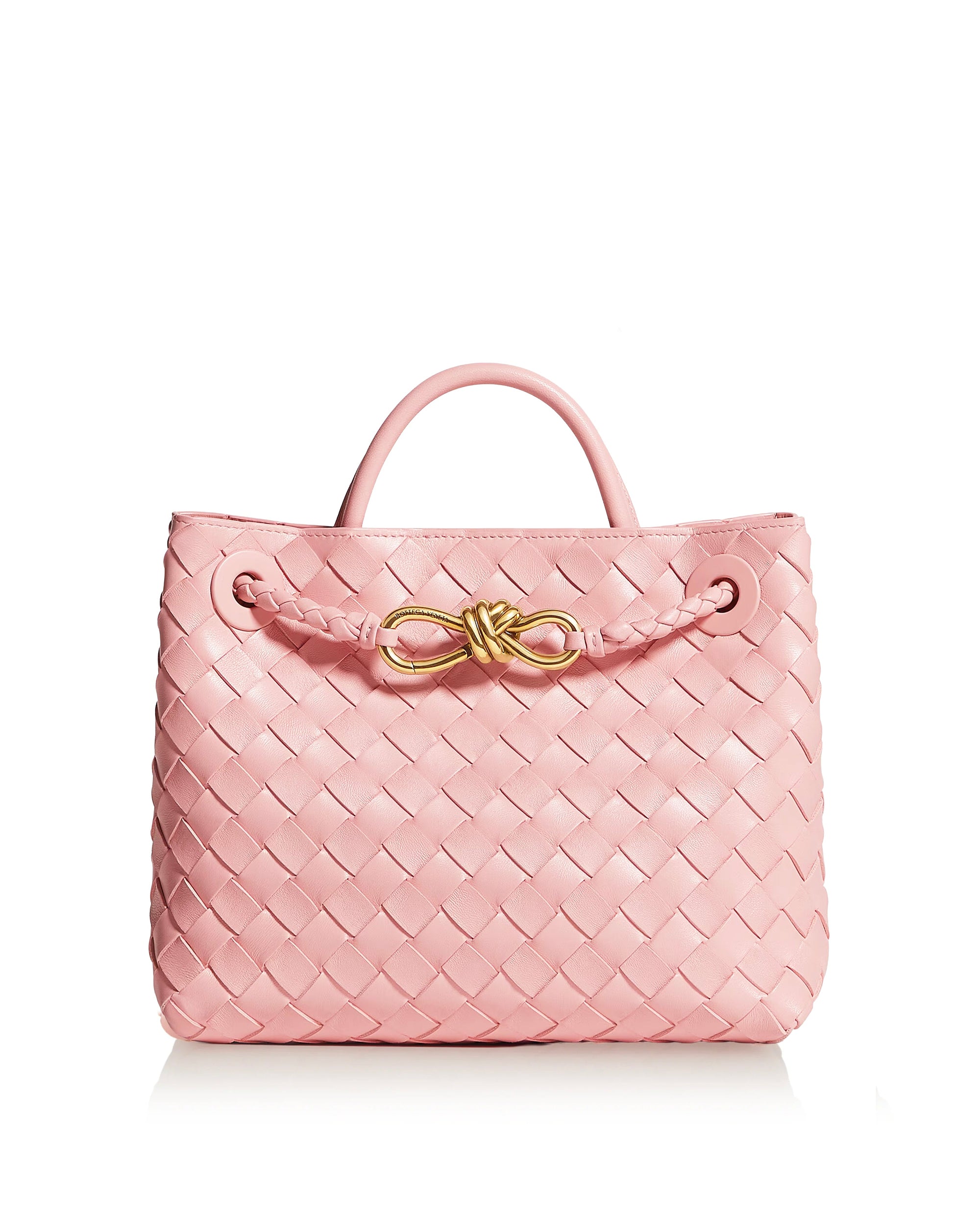 Andiamo Small Leather Tote Bag Bottega veneta оригінал – Купити в Україні – боковий вид
