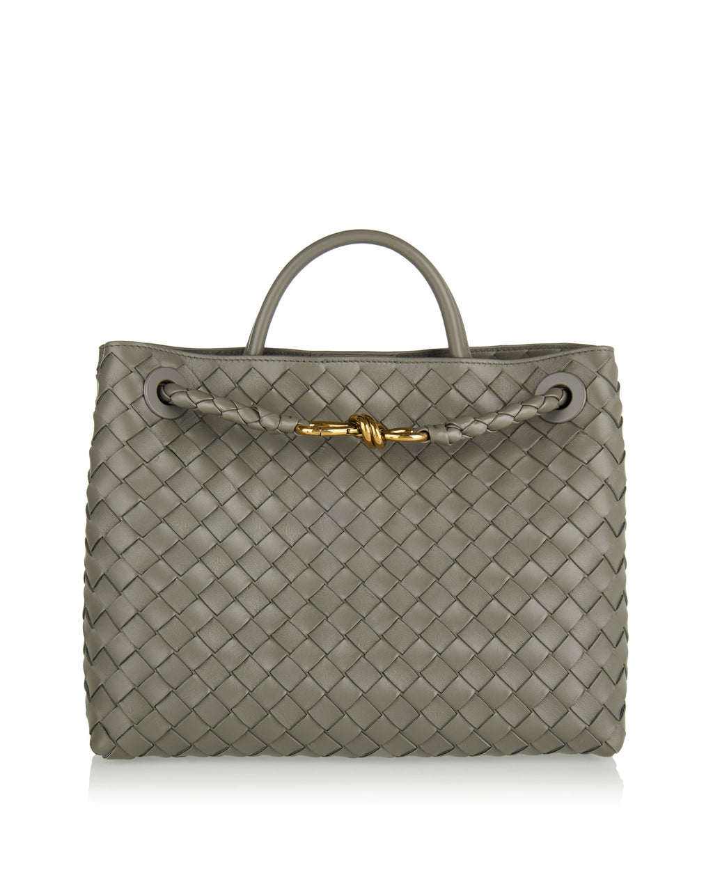 Andiamo Medium Leather Top Handle Bag Bottega veneta оригінал – Купити в Україні – боковий вид