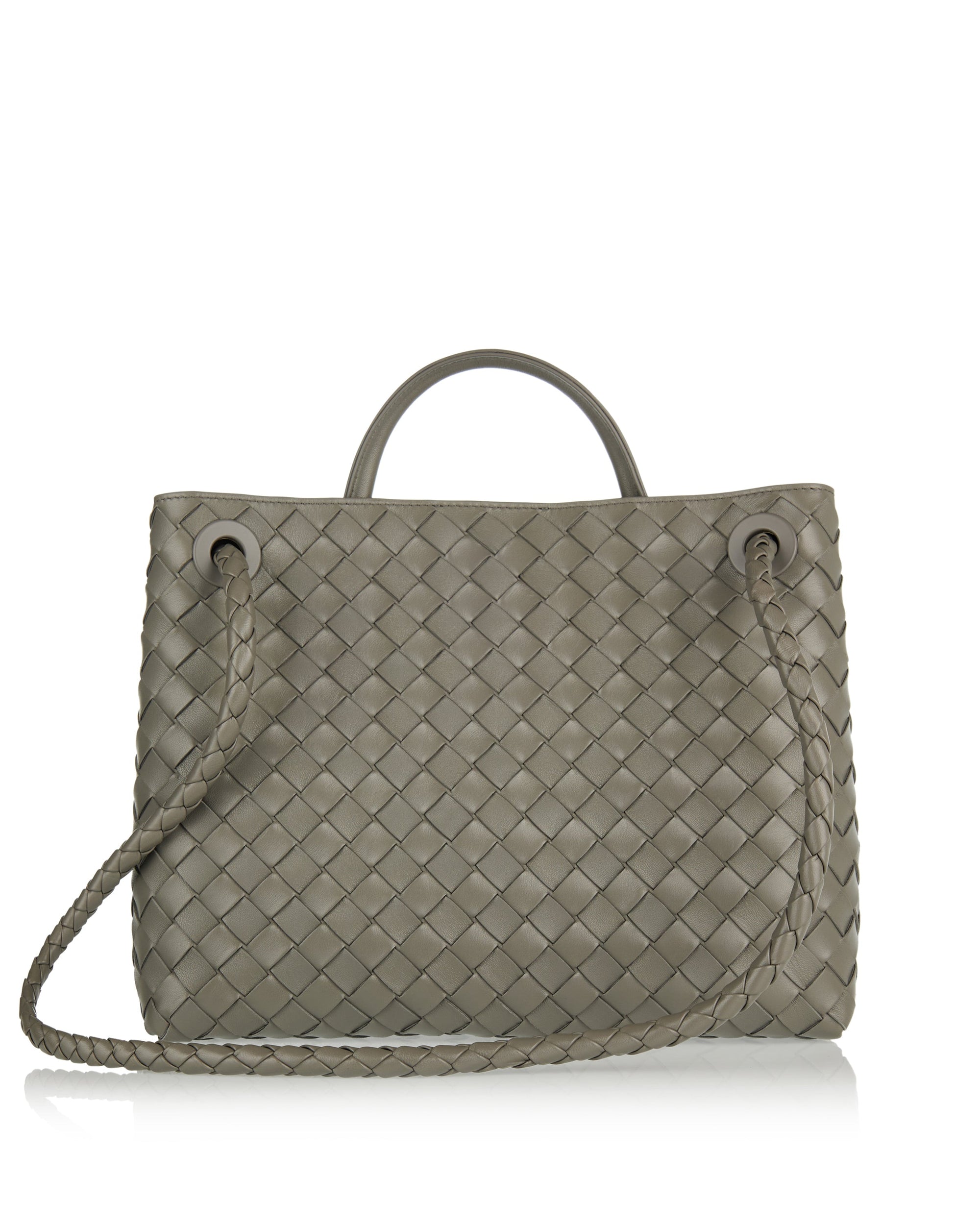 Andiamo Medium Leather Top Handle Bag Bottega veneta оригінал – Купити в Україні – детальний вид