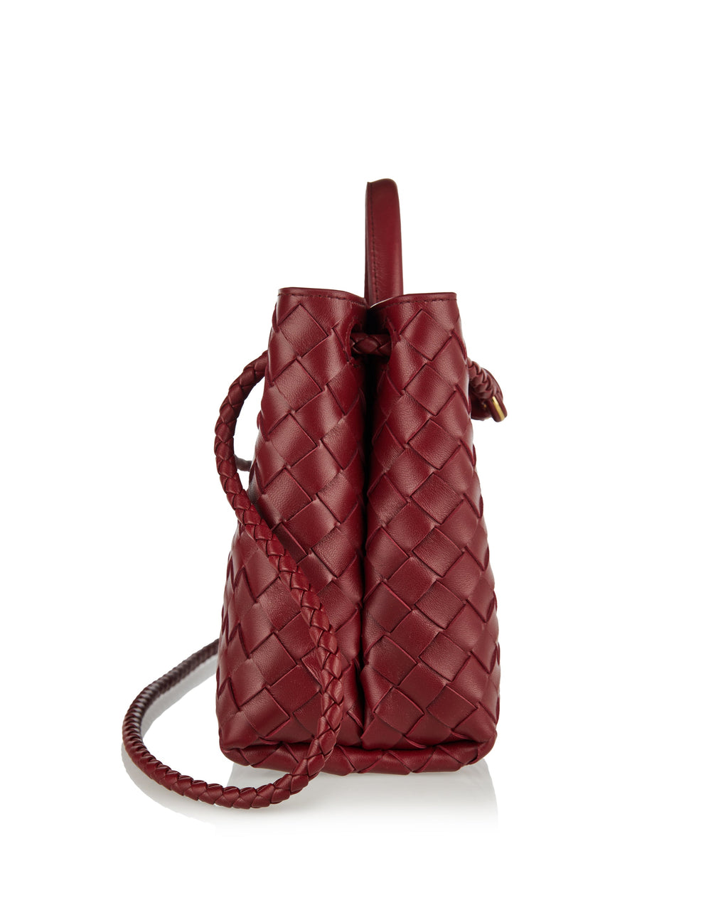 Andiamo Small Leather Bag Bottega veneta – Гарантія оригінальності – вид ззаду